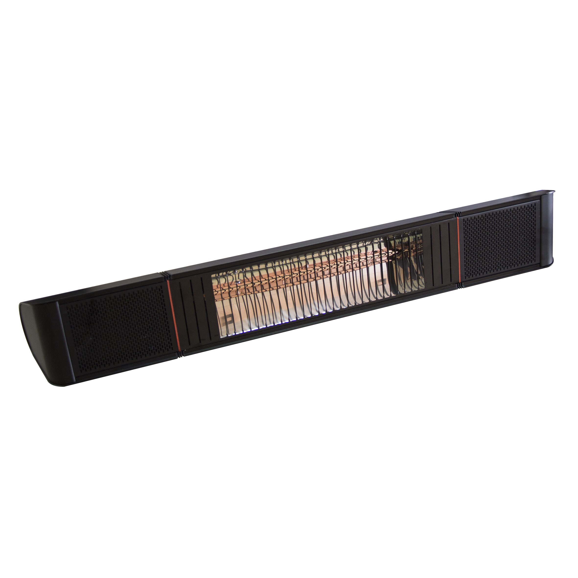 Terrassevarmer ECO pro-line 2000W, BT APP og højtalere HEAT1, sort