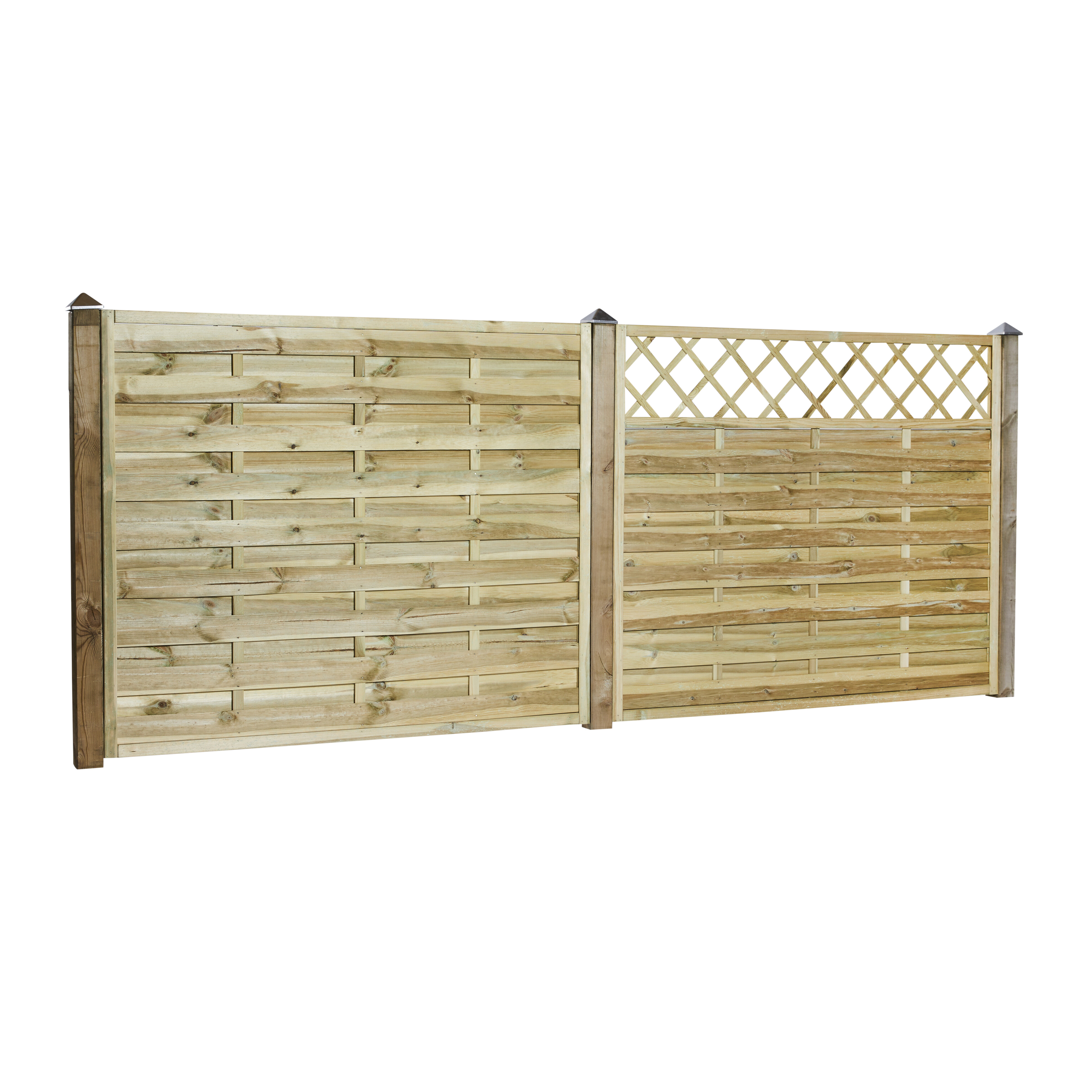 Tæthegn med Espalier 180 x 150 cm, trykimprægneret, NORDIC FENCE, SOLID