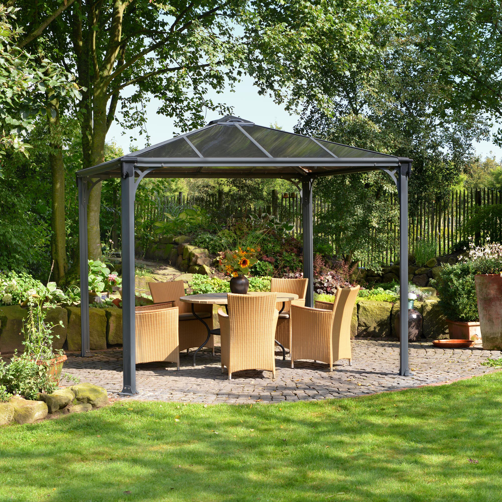 Gazebo Palermo 3000, anthracit grey - 7016 Palram - Canopia