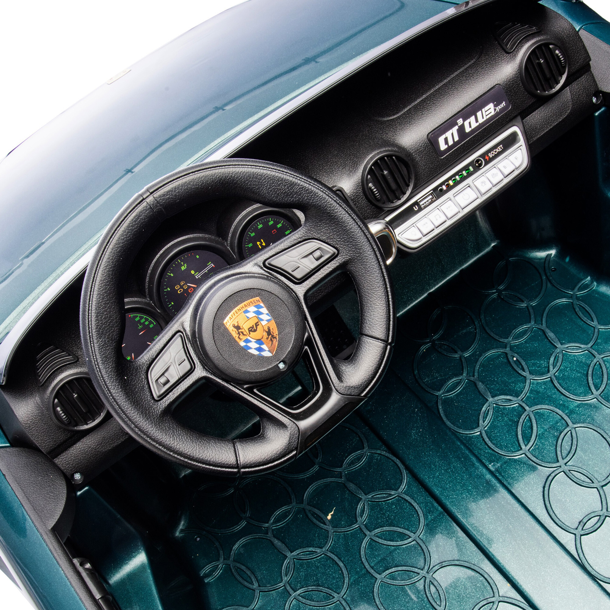 Elbil RUF 2 personers 4 x 18V motor, EVA hjul, NORDIC PLAY