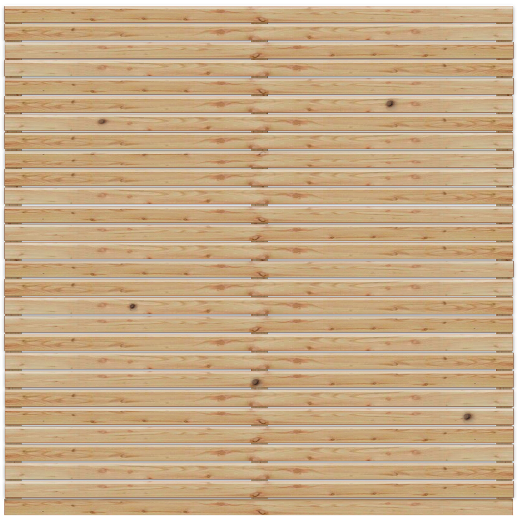 Rhombus læhegn i lærketræ, 180 x 180 cm, NORDIC FENCE, HORIZONTAL