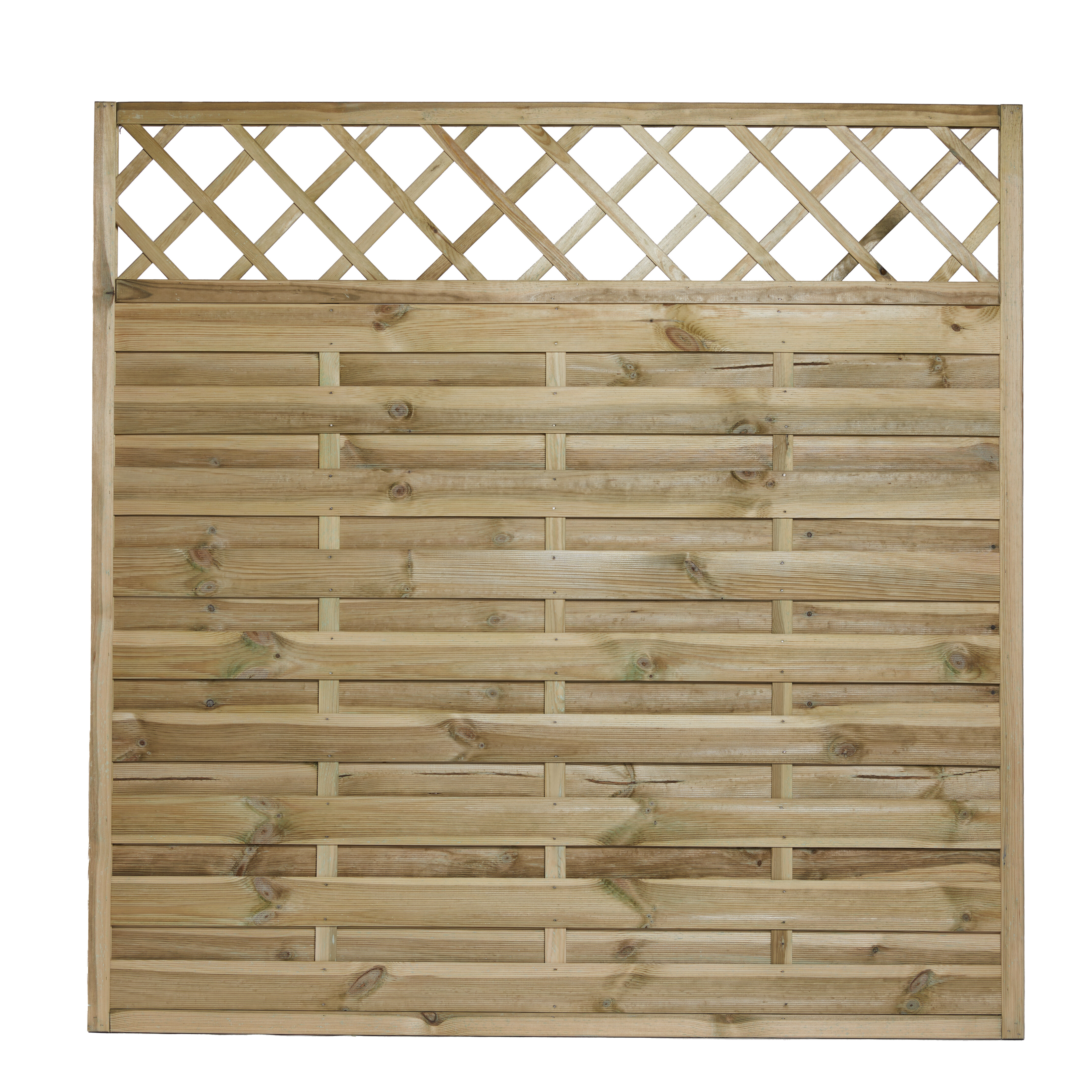 Tæthegn med Espalier 180 x 180 cm, trykimprægneret, NORDIC FENCE, SOLID