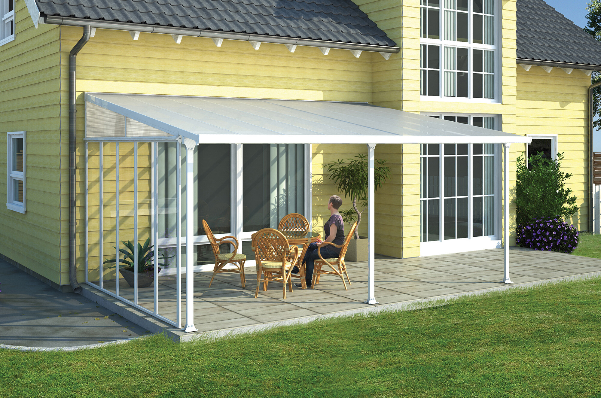 Patio cover Feria 4 x 6.06, white Palram - Canopia