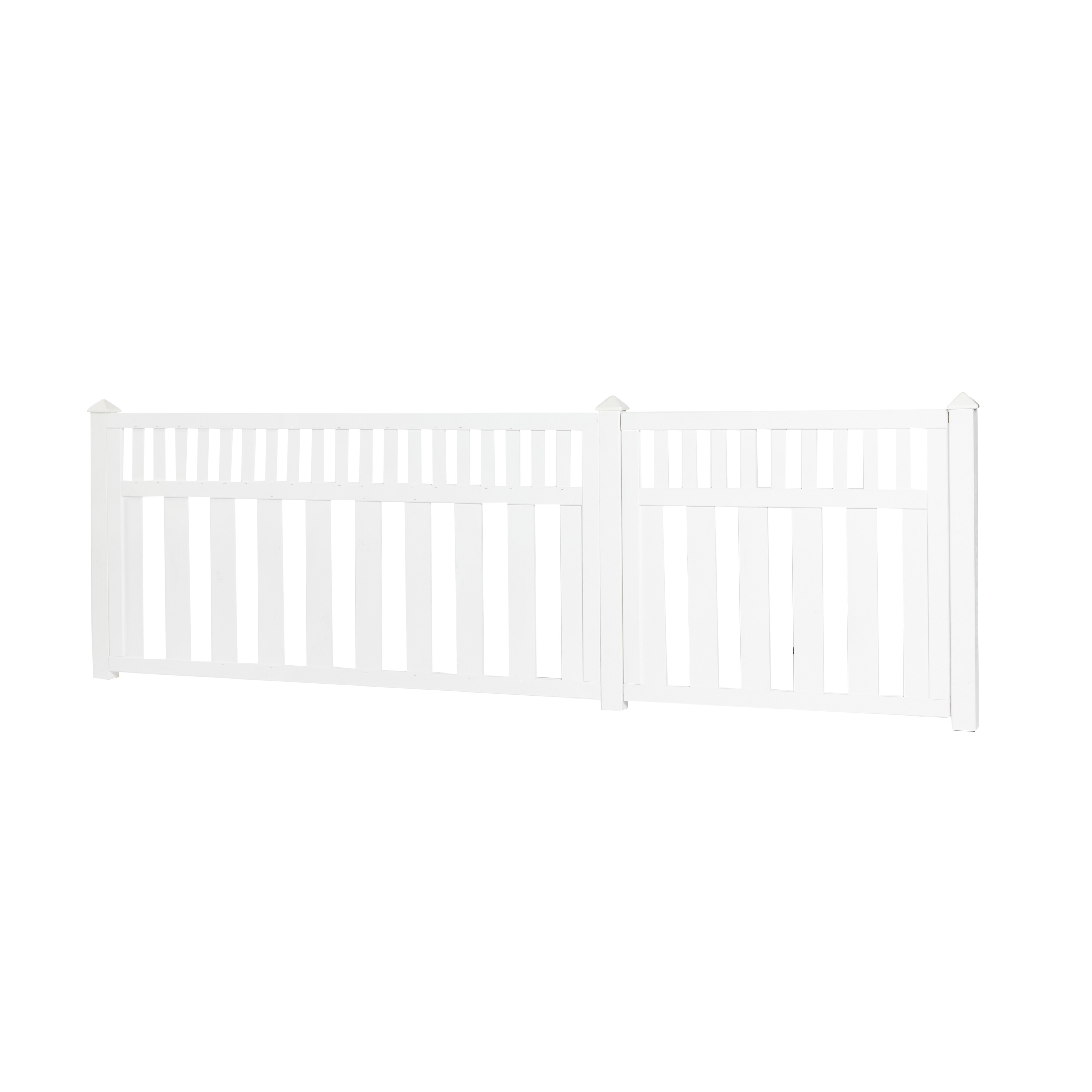 Forhavehegn 180 x 90 cm, grundmalet hvid, NORDIC FENCE, Tendens