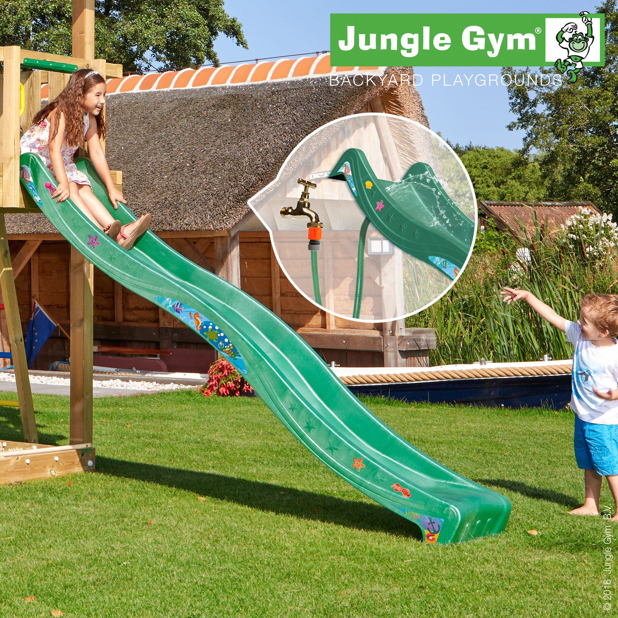 Liukumäki tummanvihreä 2,65 m Jungle Gym