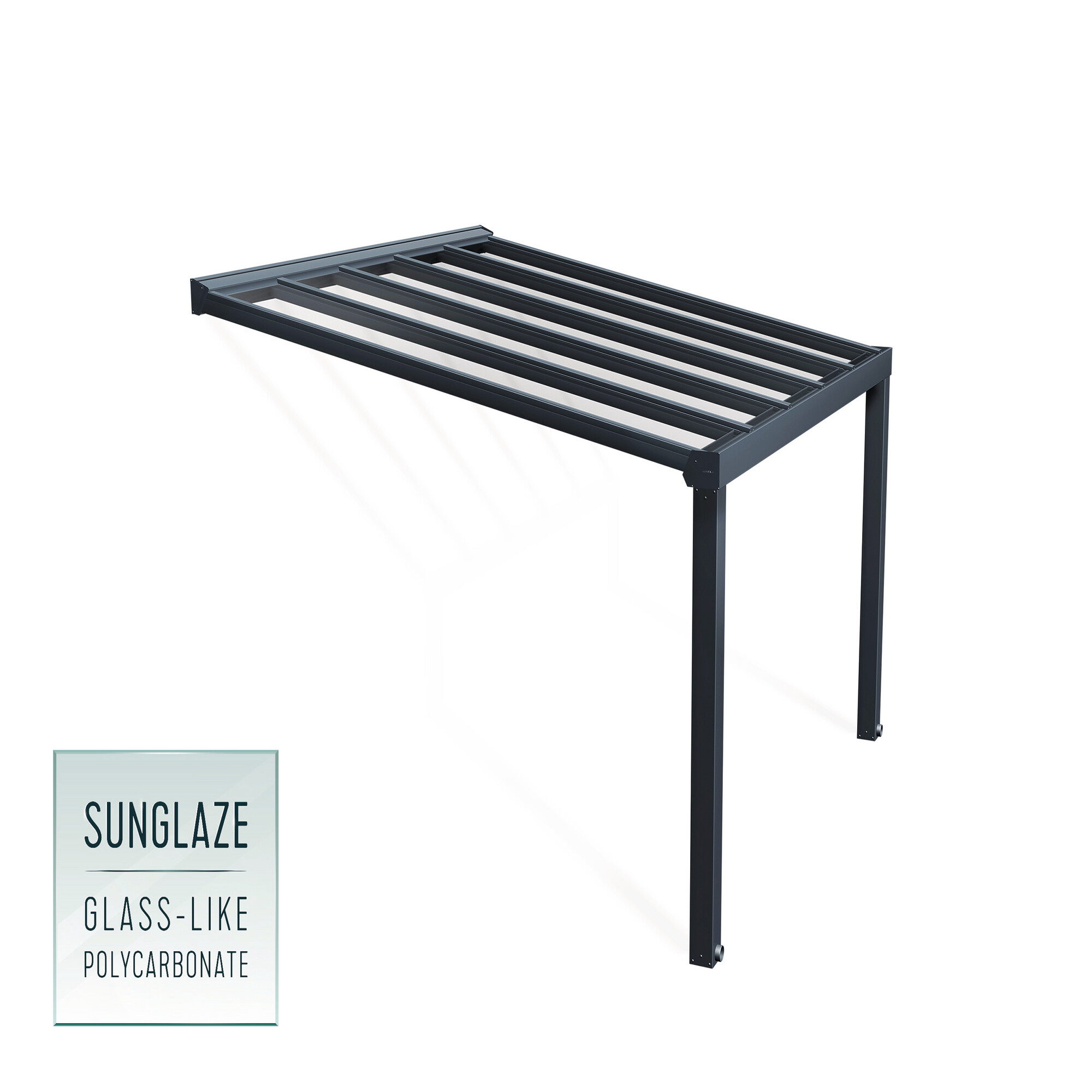 Patio cover Stockholm 3.4 x 3.7 m, anthracite Palram - Canopia