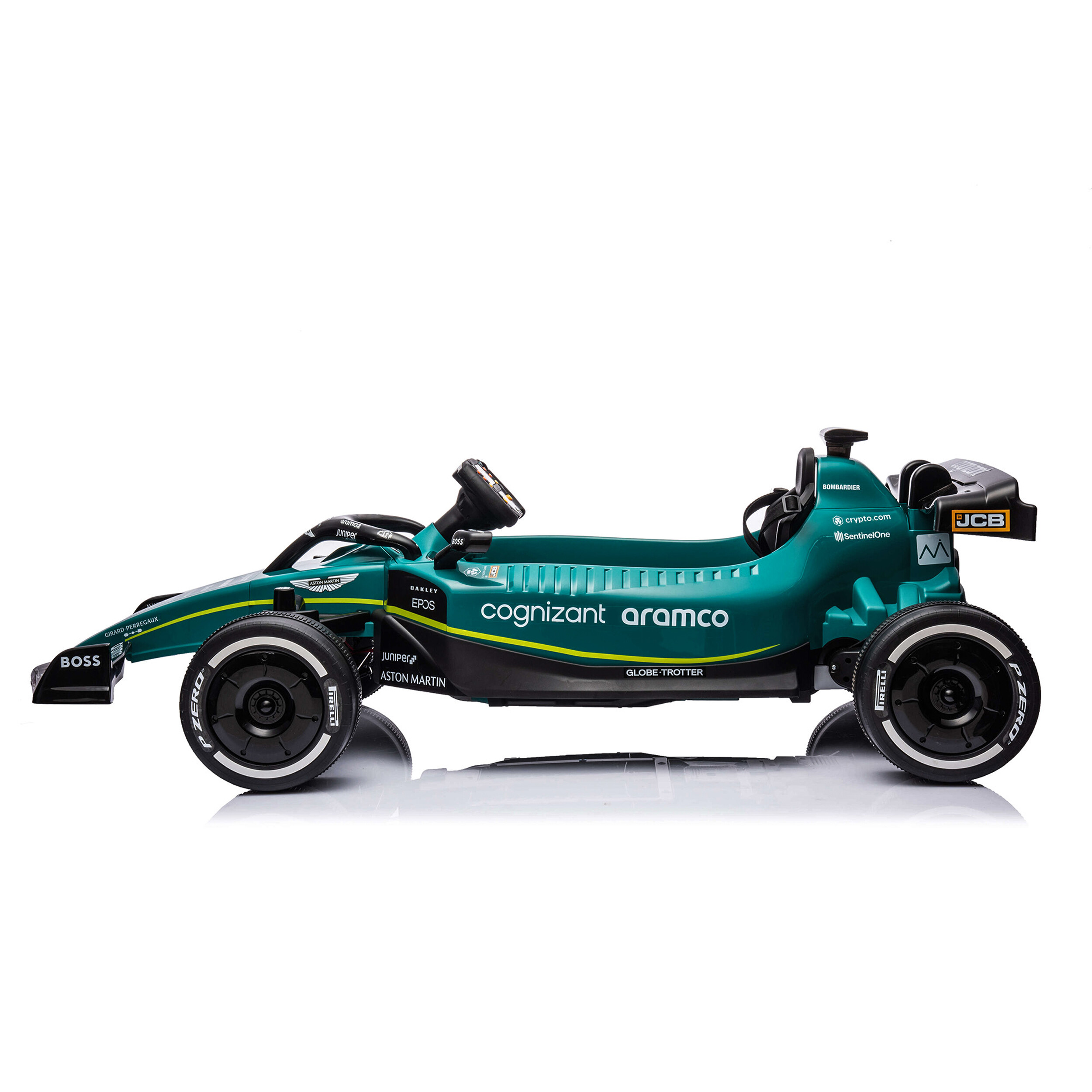 Elbil Formel 1 Aston Martin 4 x 12 motor, EVA hjul NORDIC PLAY