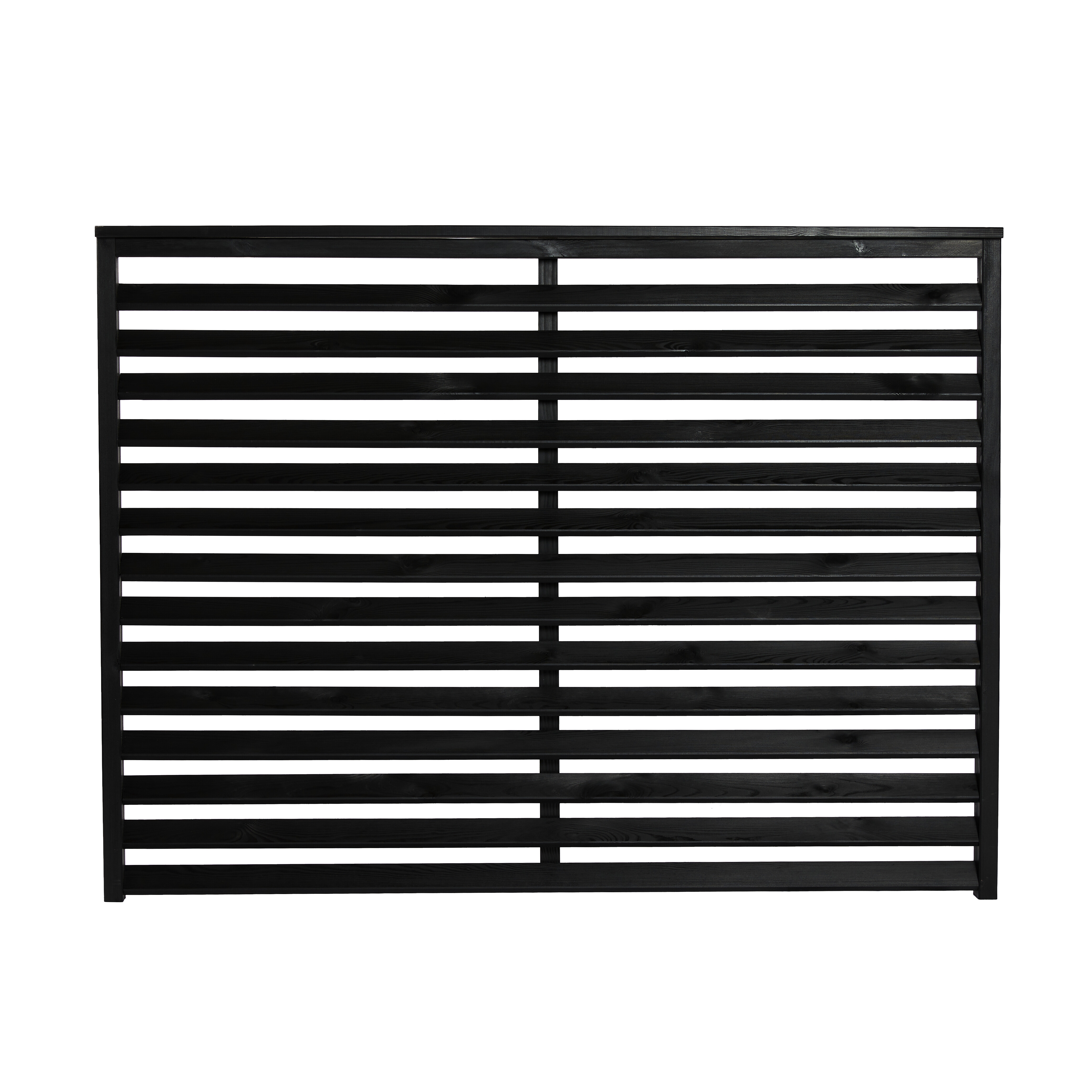 Læhegn, sort grundmalet, 160 x 120 cm, NORDIC FENCE, NOVA