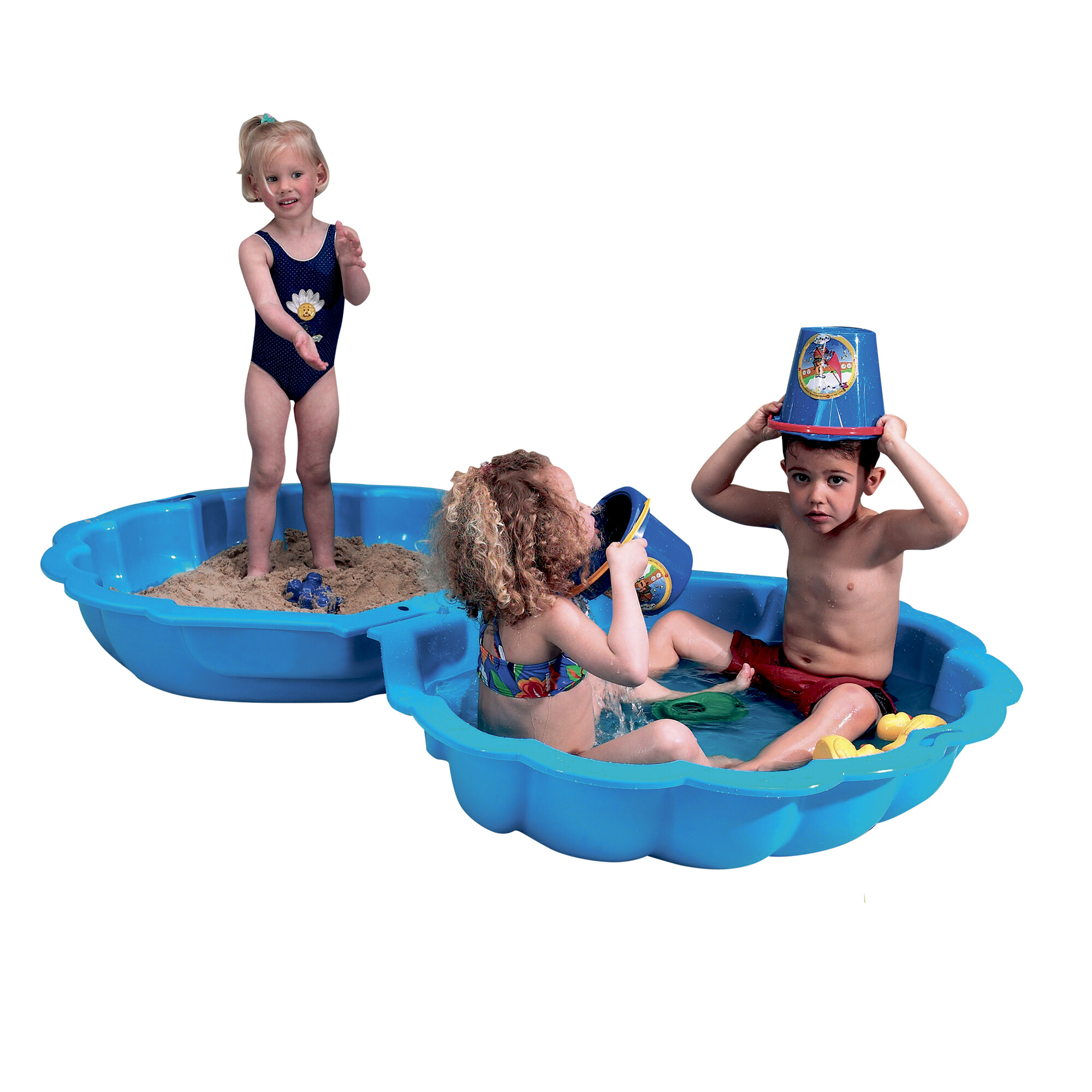 Plastic sandpit Clam shell, 2 pcs. PARADISO TOYS