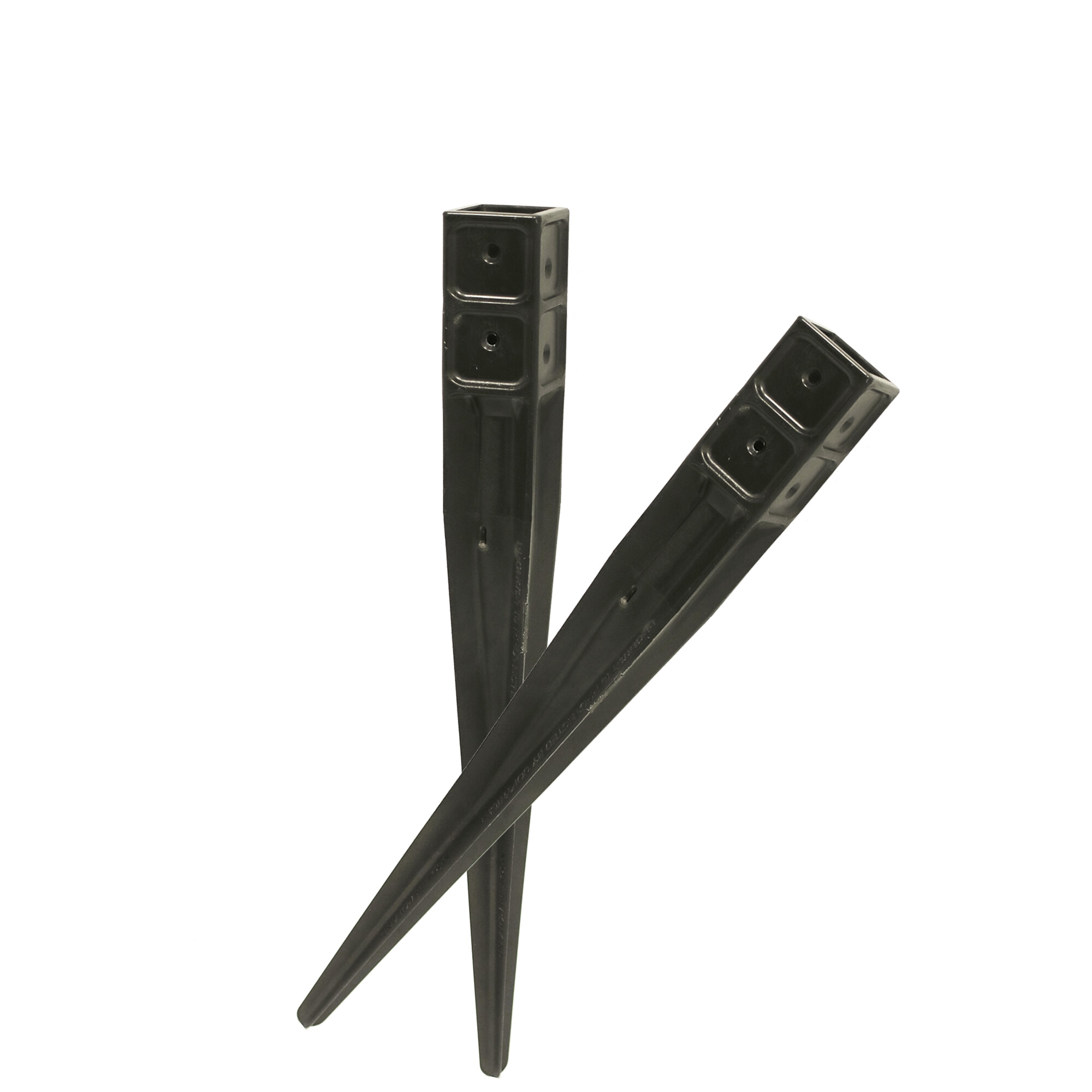 Jordankare plast 46 x 46 mm, L: 550 mm, svart