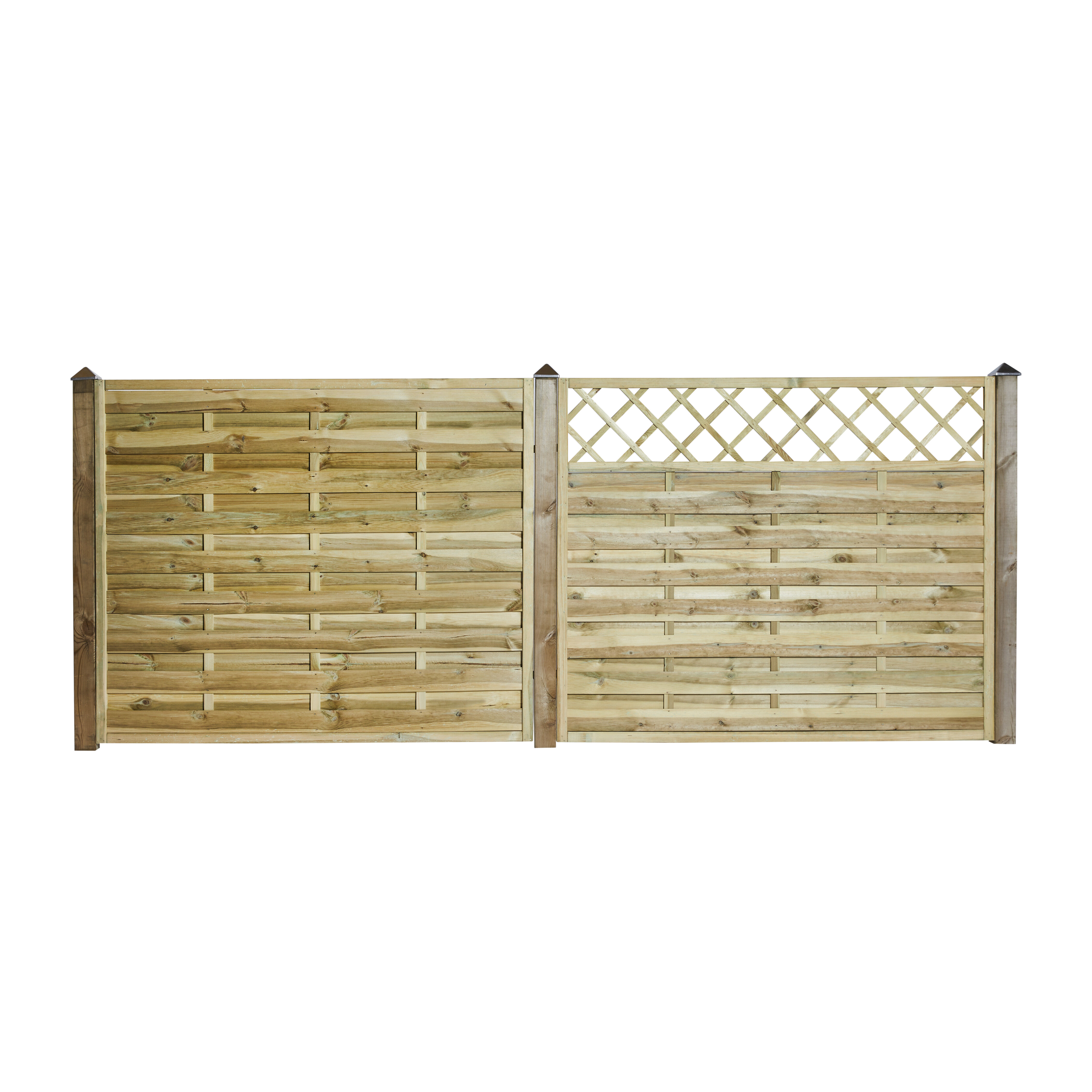 Tæthegn med Espalier 180 x 150 cm, trykimprægneret, NORDIC FENCE, SOLID