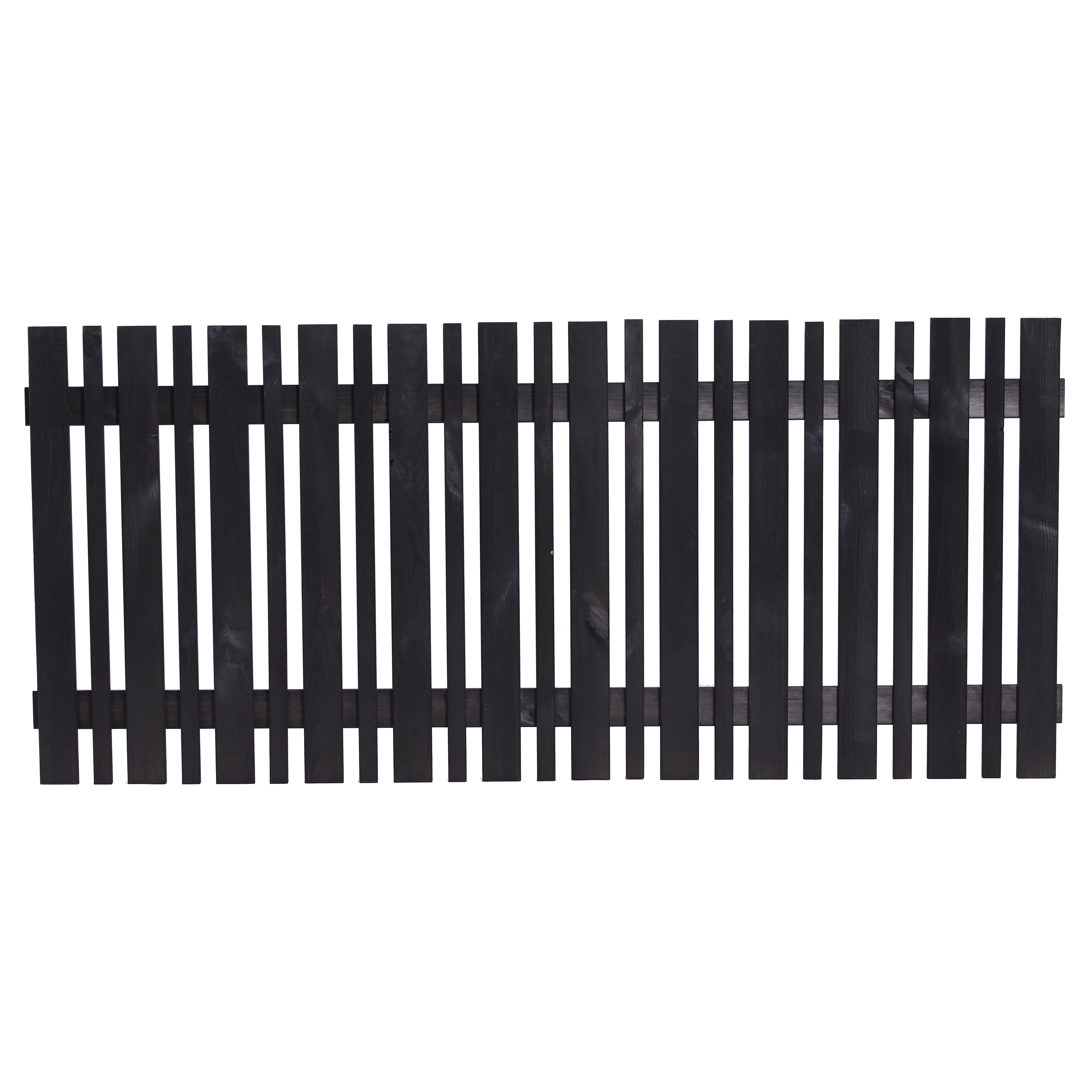 Forhavehegn 180 x 80 cm, grundmalet sort, NORDIC FENCE, SENSE