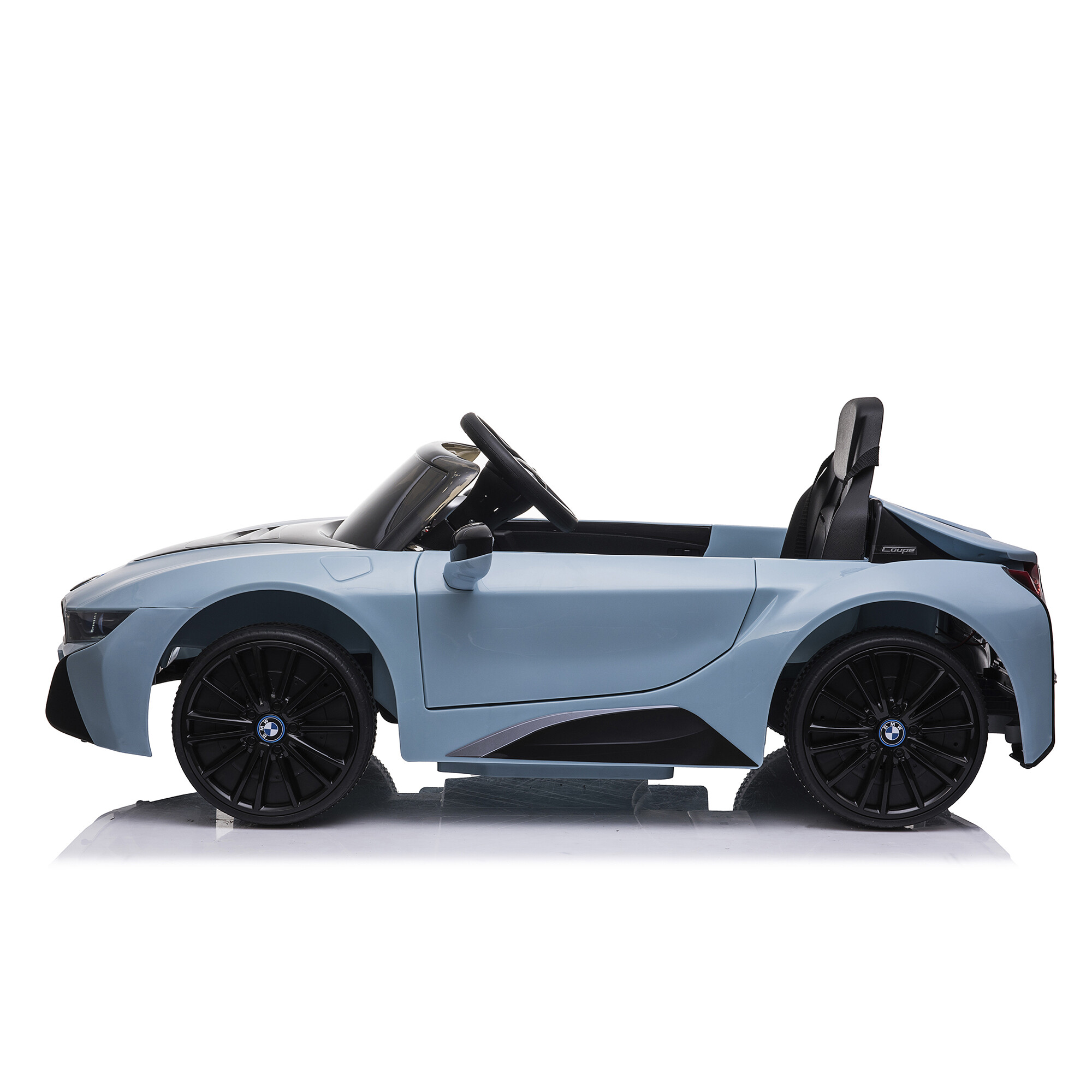 Elbil BMW I8 licens 12V med EVA hjul NORDIC PLAY