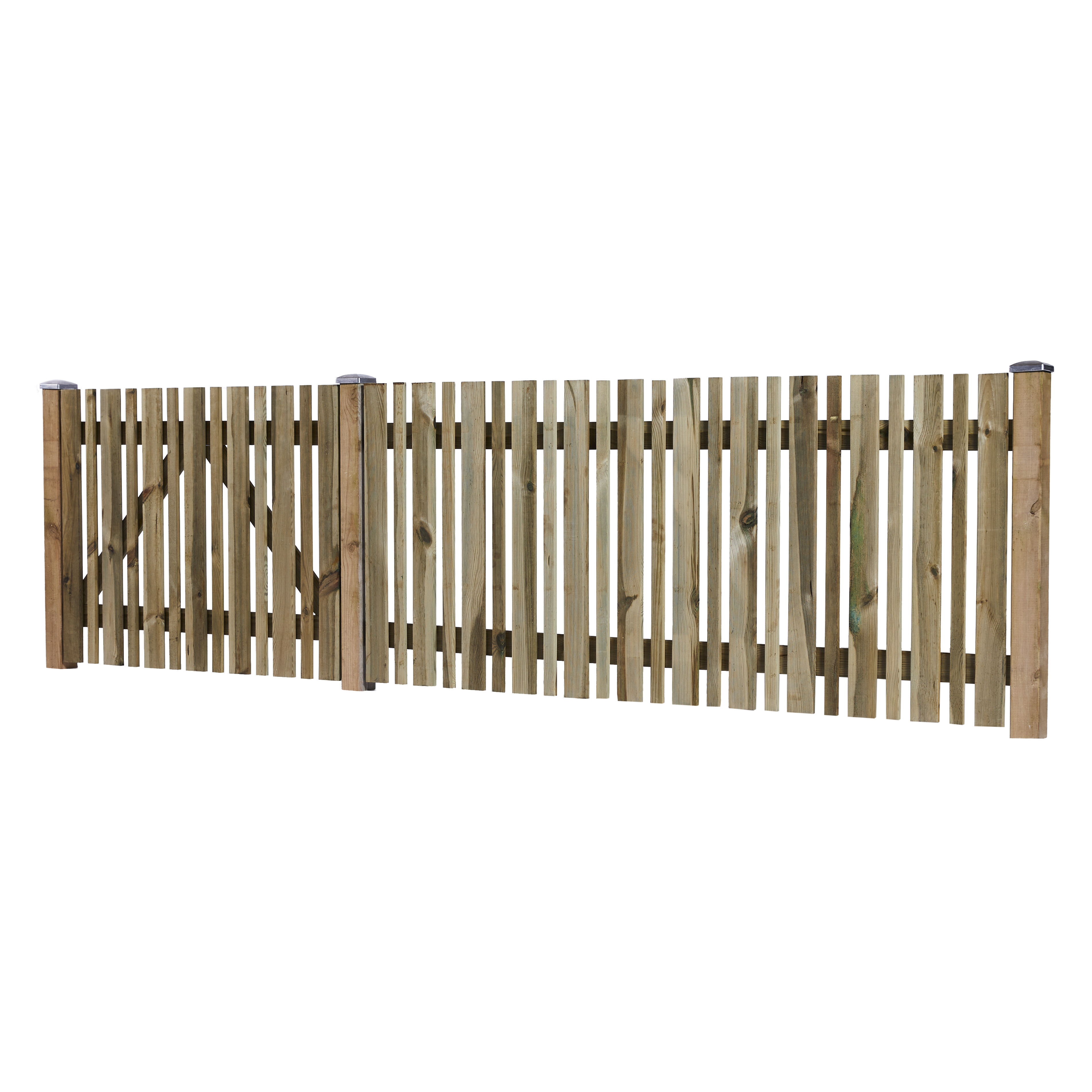 Forhave låge 100 x 80 cm, trykimprægneret, NORDIC FENCE, SENSE