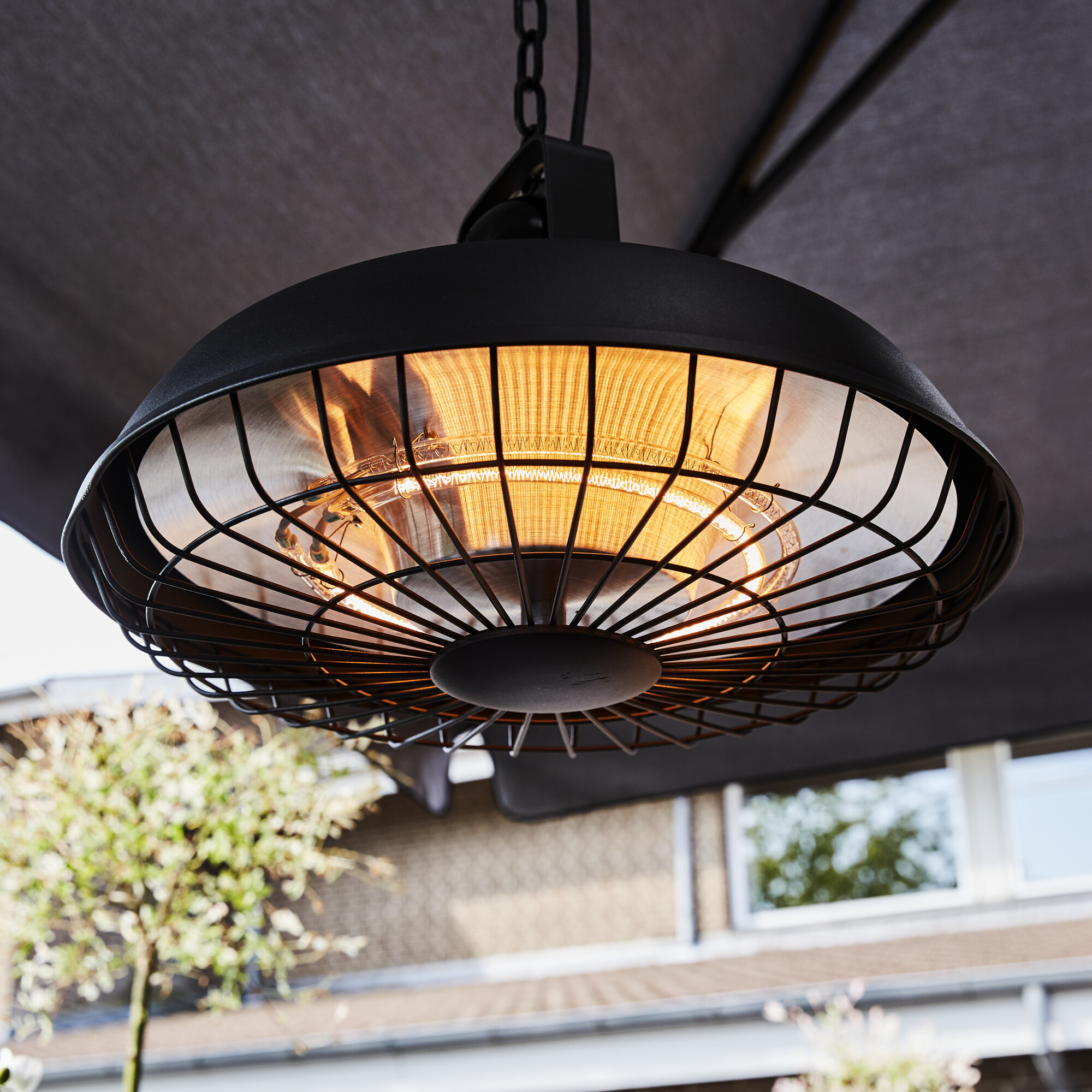 Terassilämmitin 600/1200/1800 W ripustettava malli, kaukosäädin, soft touch-painike HORTUS