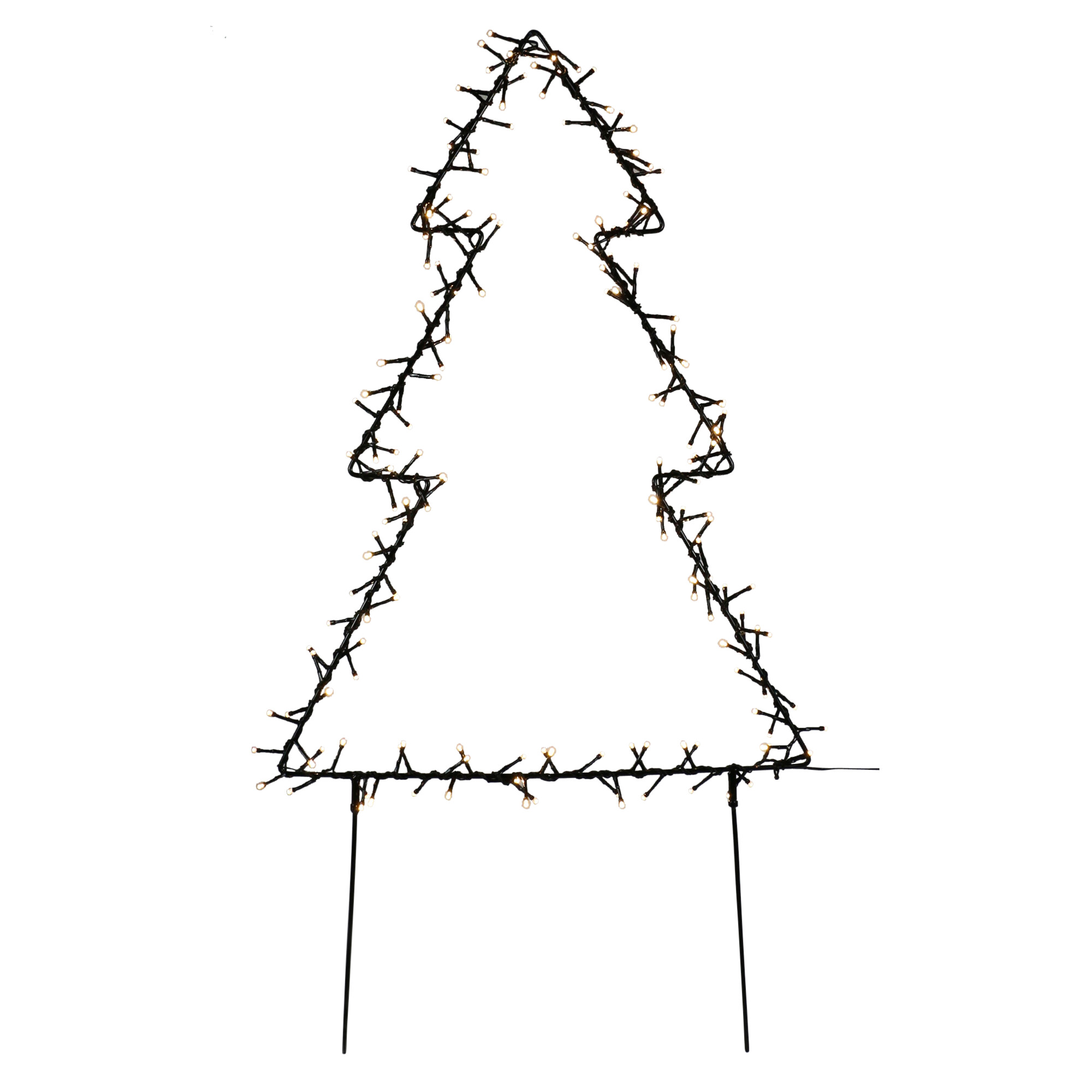 Metal juletræ 75 cm, 175 LED lys NORDIC WINTER