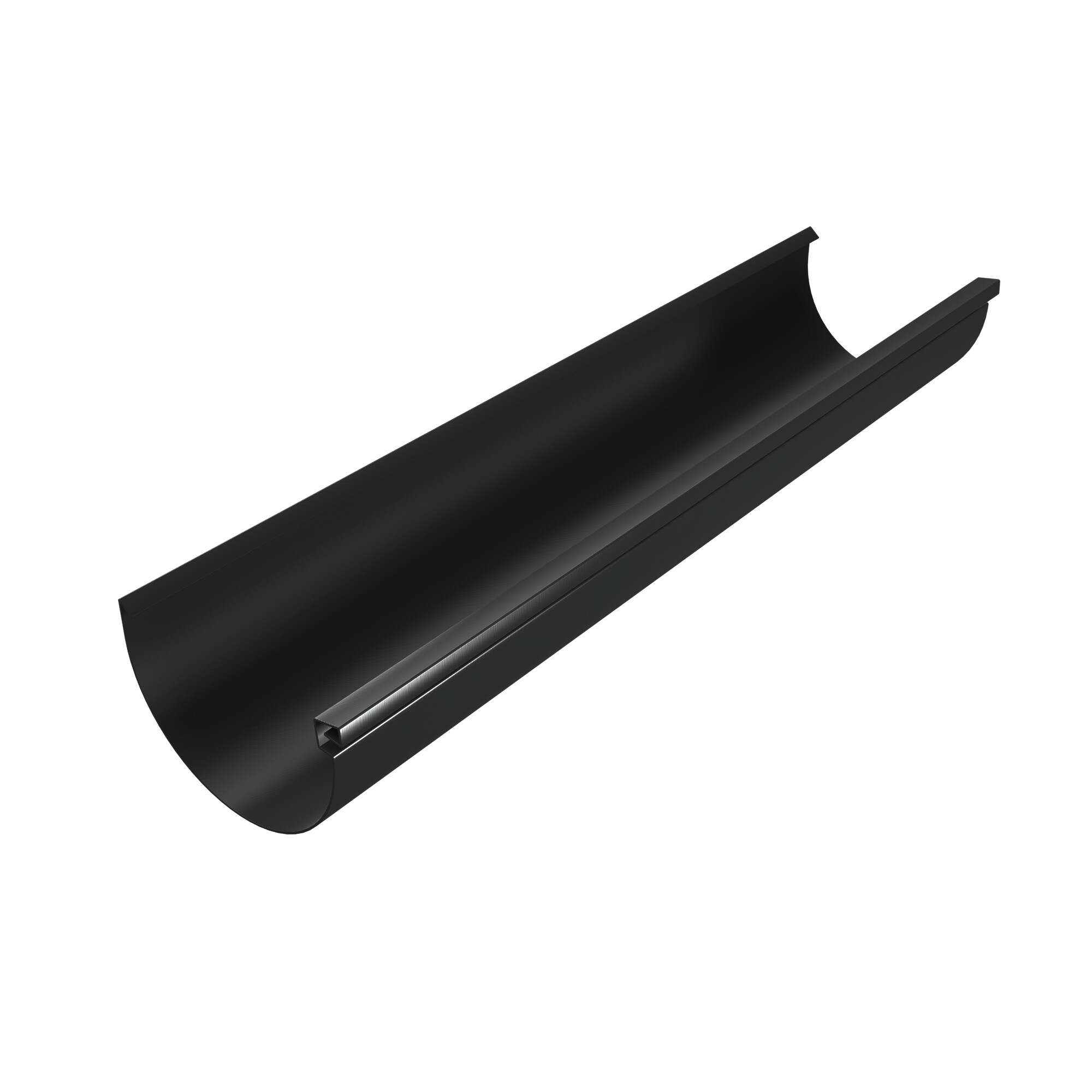 T120 tagrende a 600 cm. - aluminium sort