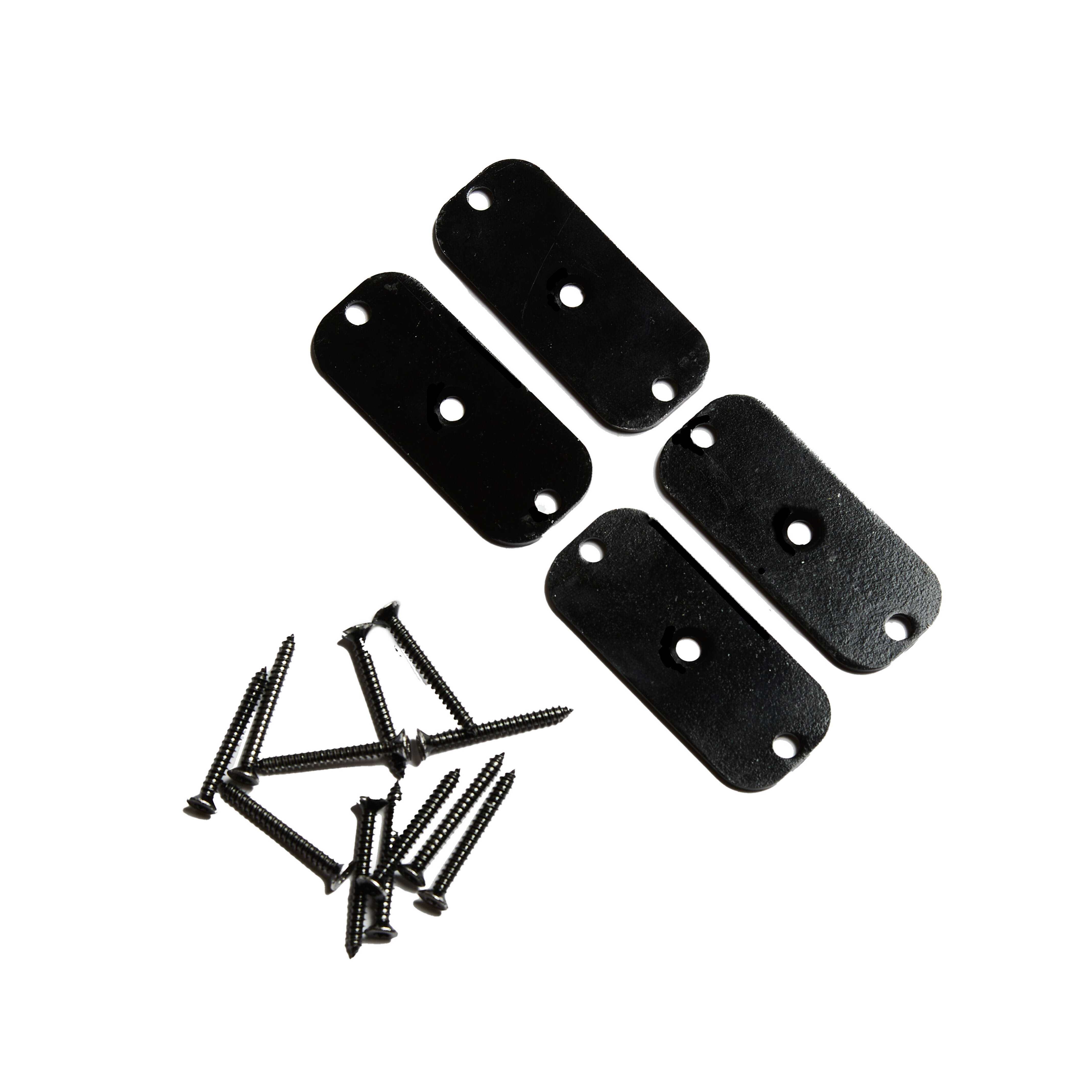 Hegnsbeslag pakke m/4 stk. inkl. skruer, sort, NORDIC FENCE