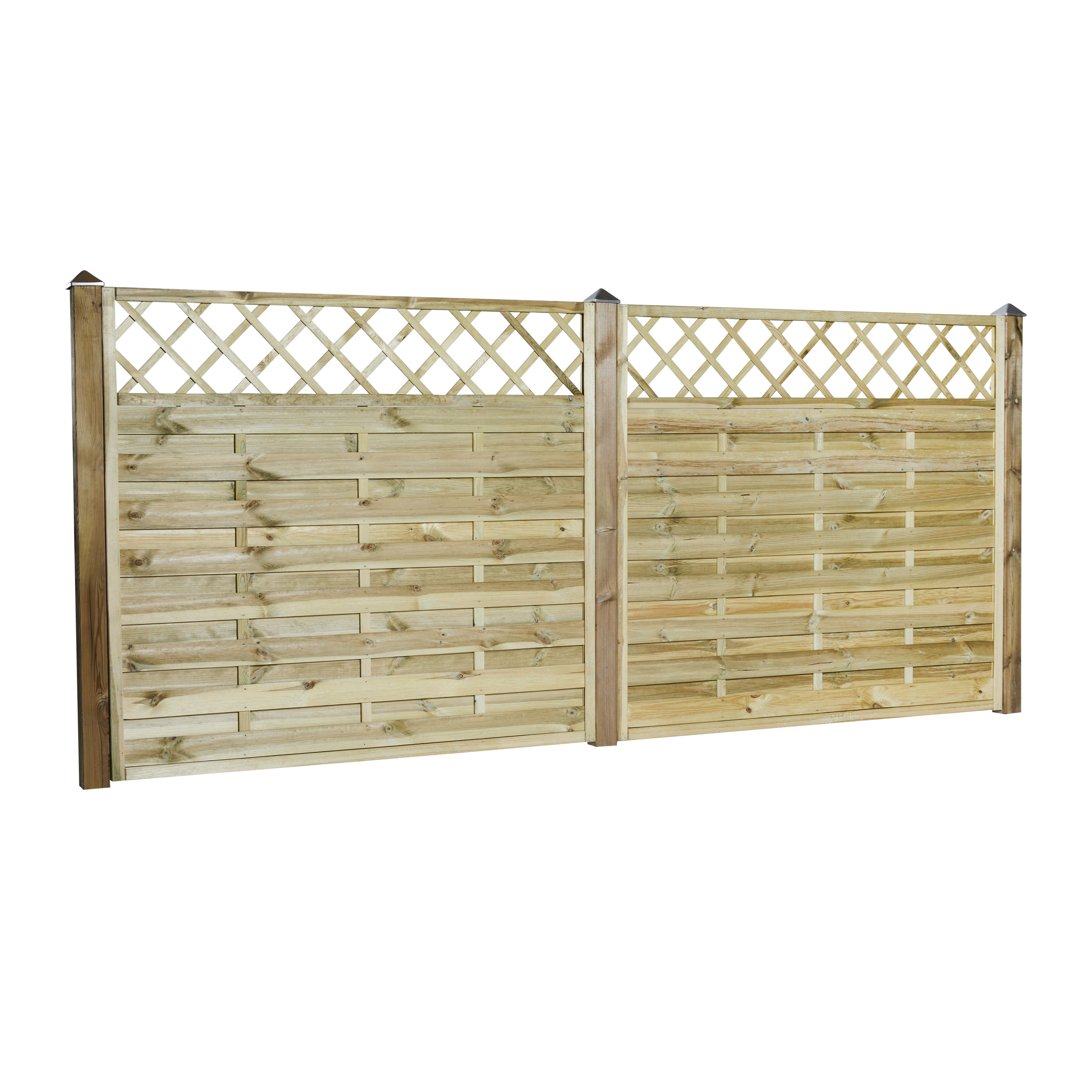 Tæthegn med Espalier 180 x 165 cm, trykimprægneret, NORDIC FENCE, SOLID