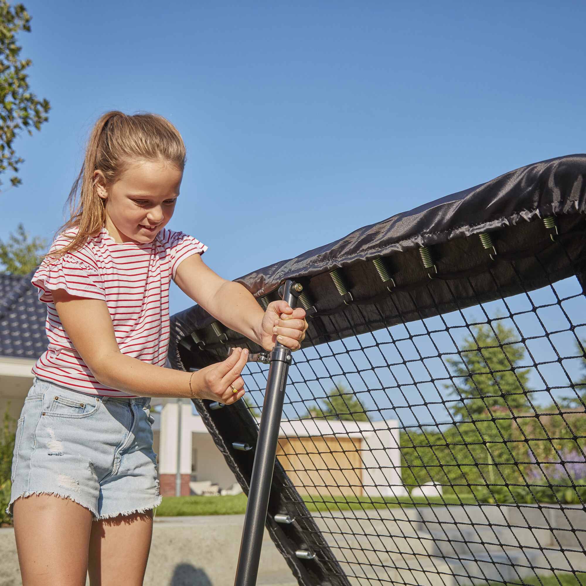 Fodboldmål Motion rebounder 164 x 164 cm Salta