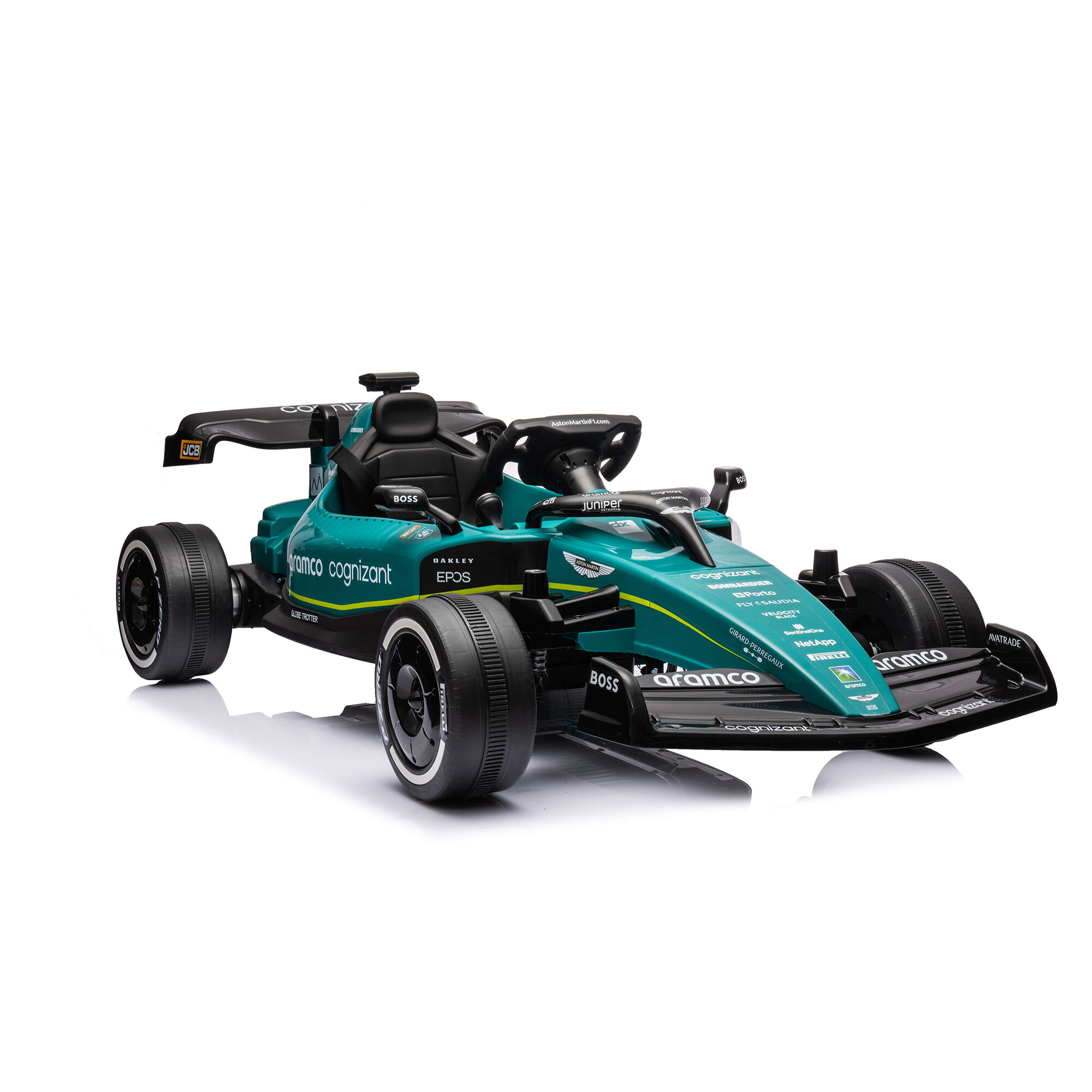 Elbil Formel 1 Aston Martin 4 x 12 motor, EVA hjul NORDIC PLAY