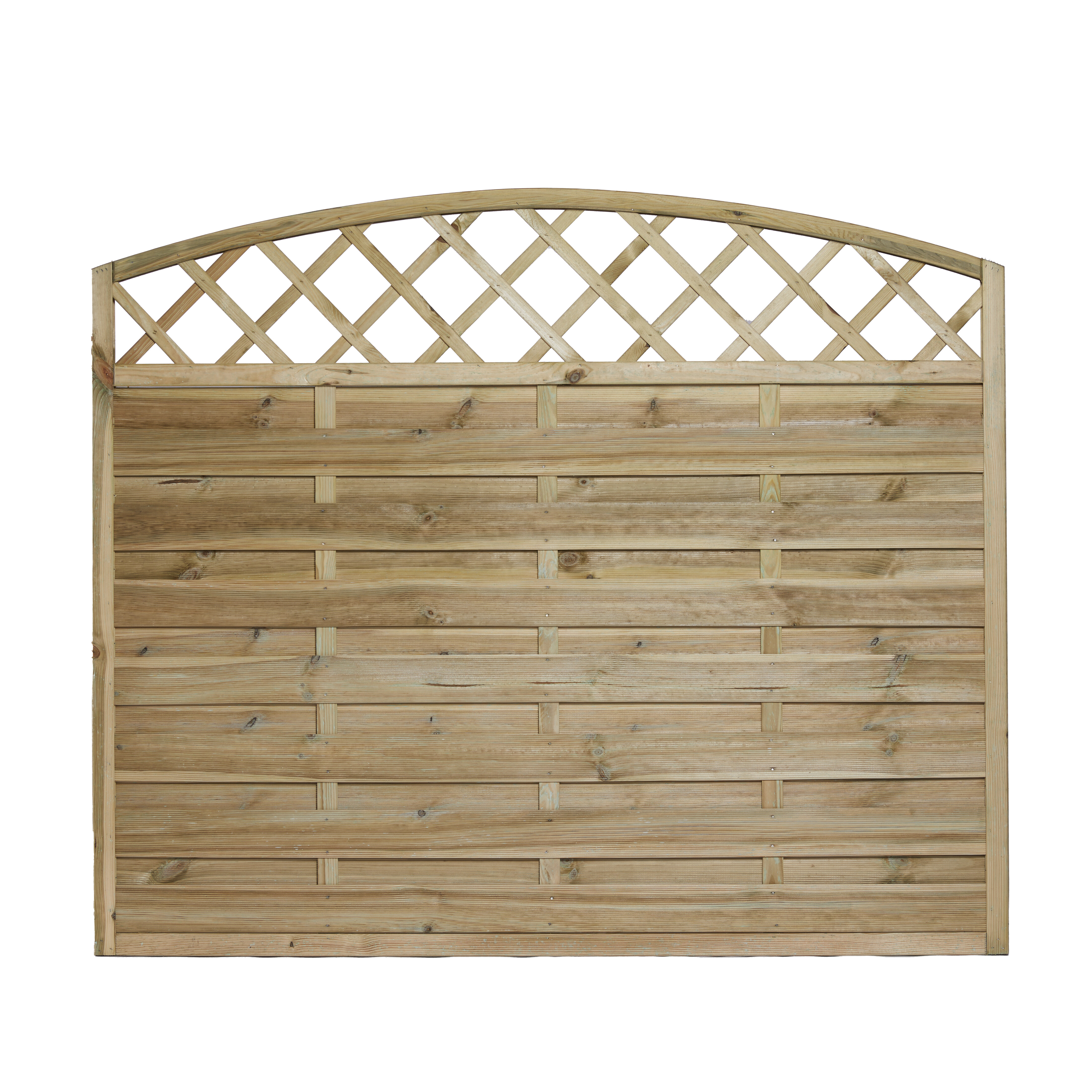 Tæthegn med espalier 180 x 135/150 cm, trykimprægneret, NORDIC FENCE, SOLID