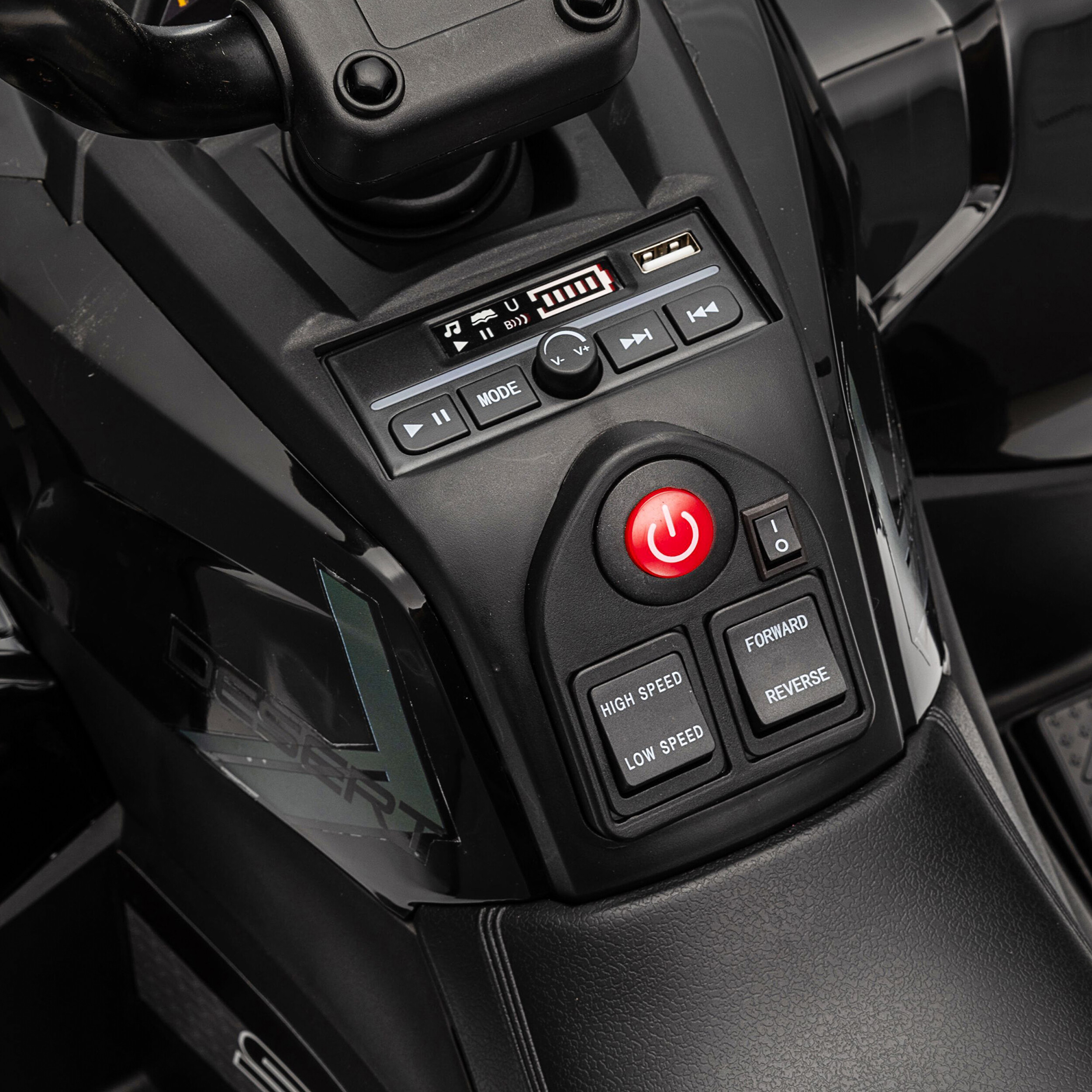 Elbil ATV 4 x 10,8V motor, EVA hjul NORDIC PLAY