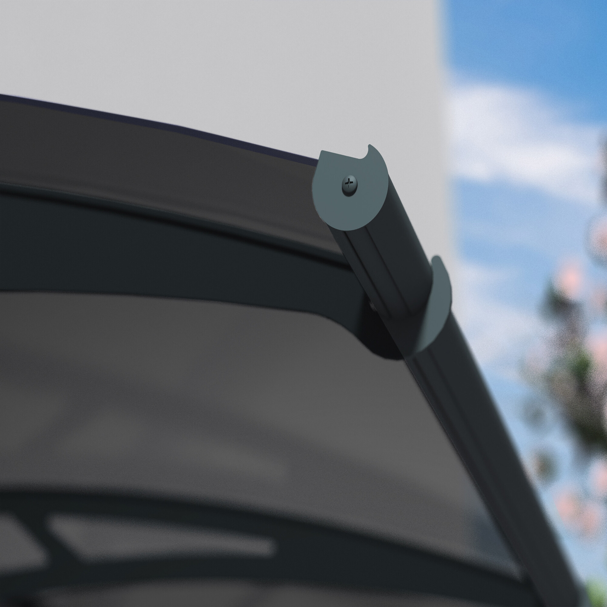 Door awning Aquila 1500 smokey grey Palram - Canopia