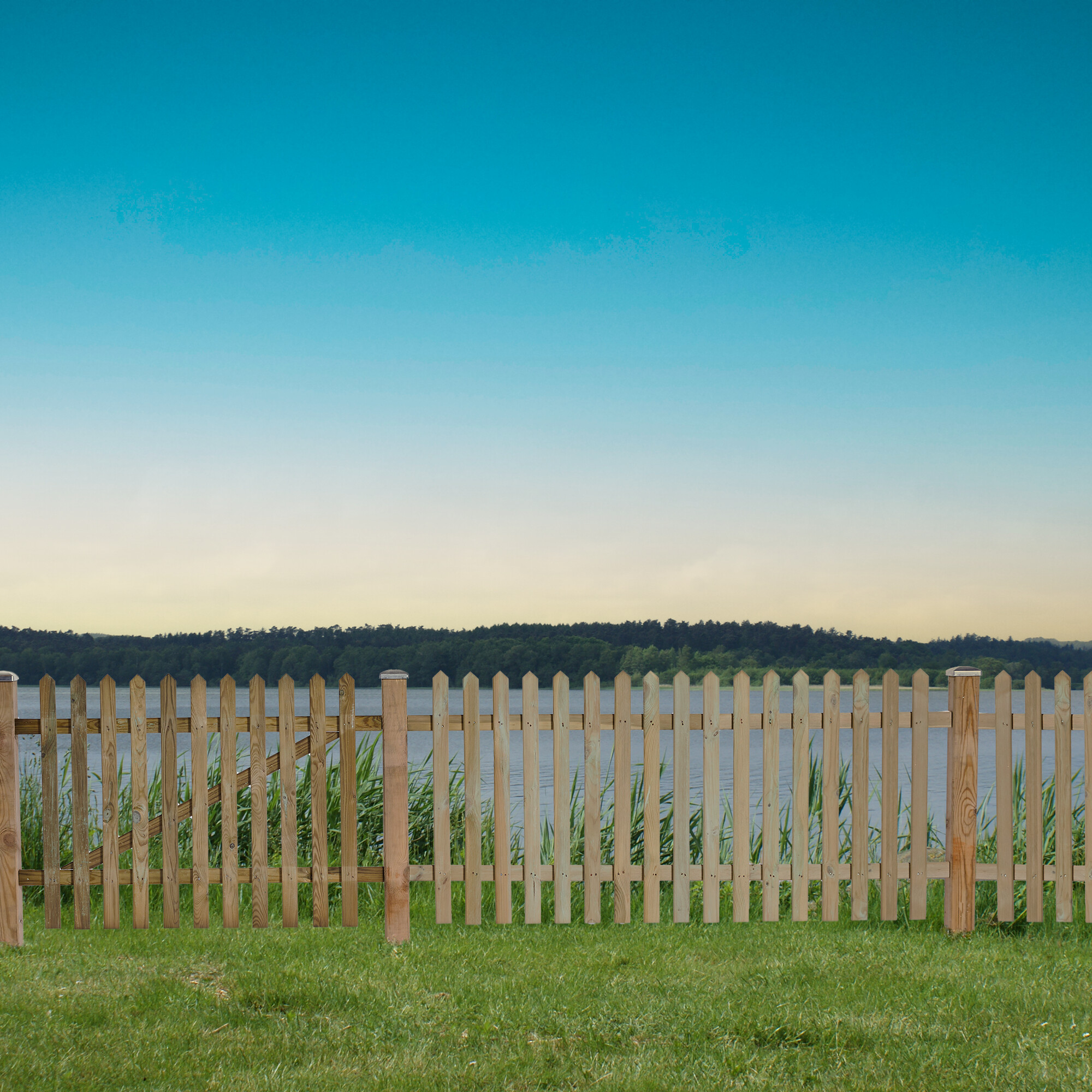 Låge 100 x 70 cm, Trykimprægneret, NORDIC FENCE, SKAGEN