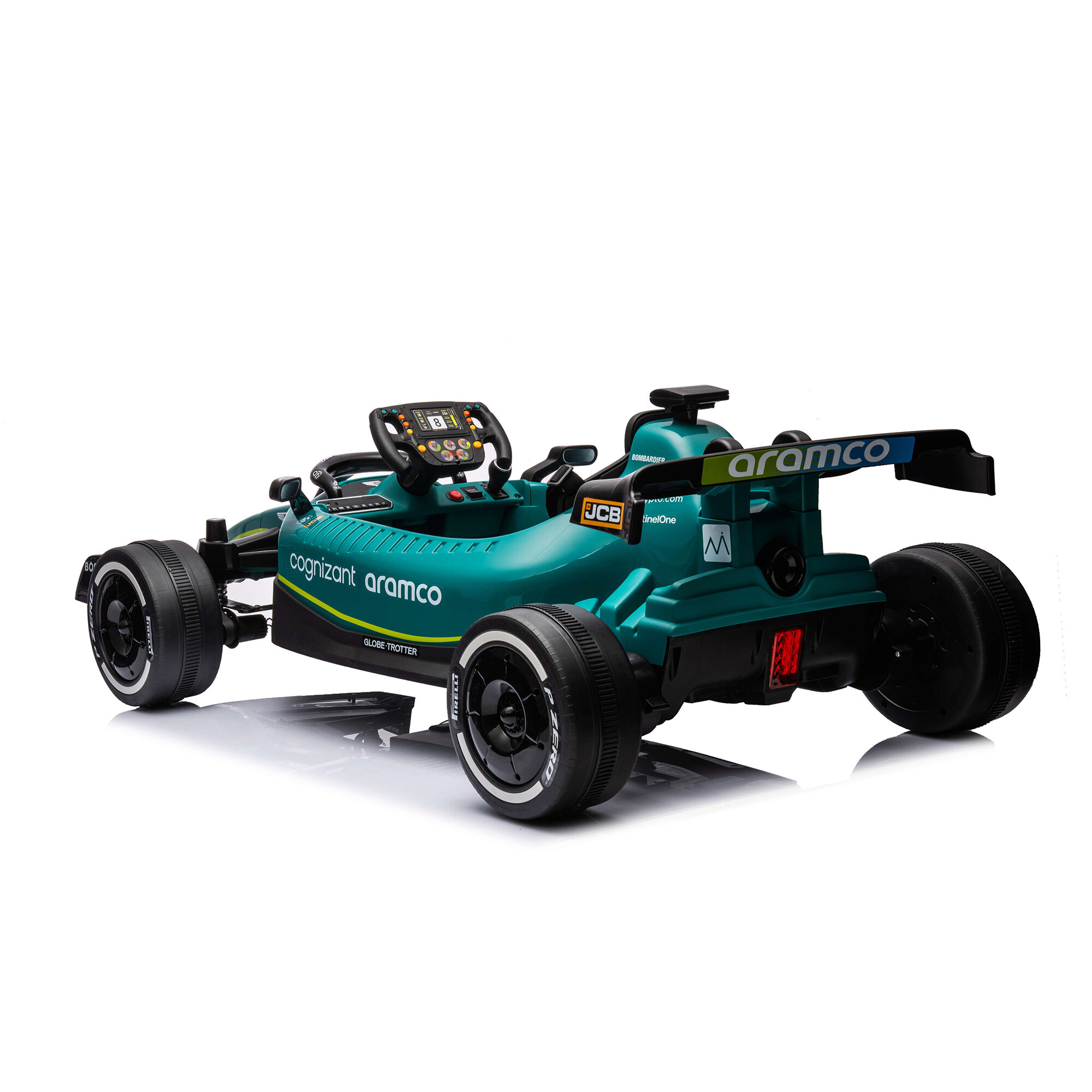 Elbil Formel 1 Aston Martin 4 x 12 motor, EVA hjul NORDIC PLAY