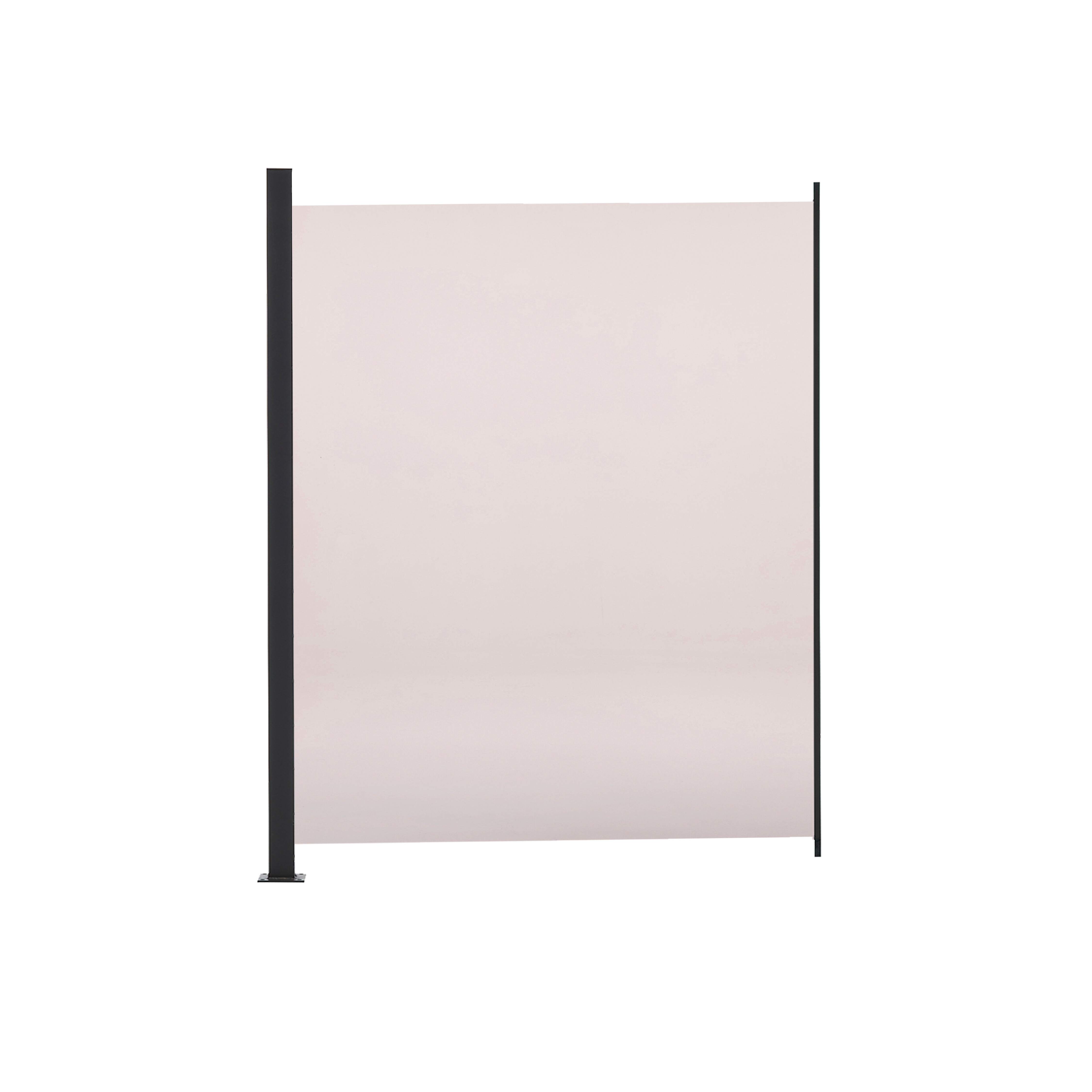 Glashegnspakke røgfarvet 90 x 100 cm 1 modul + 1 stolpe HORTUS