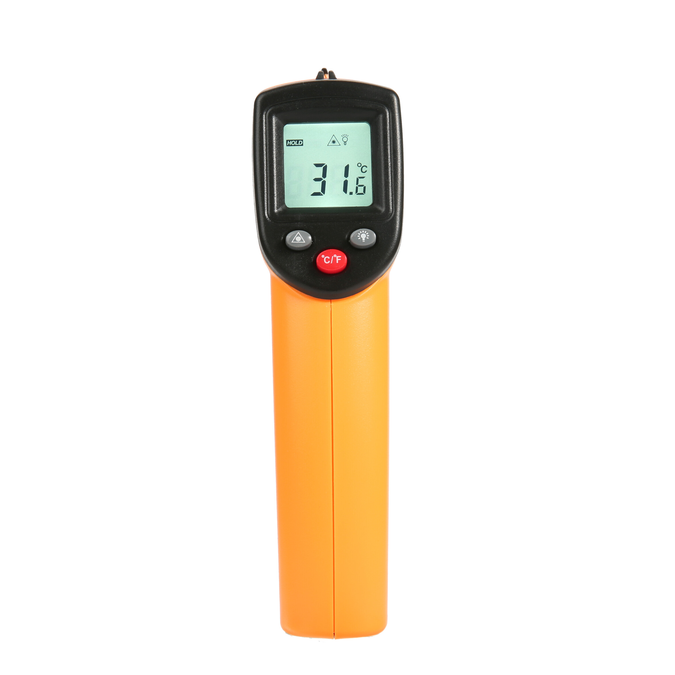 NAPOLI infrarød termometer, orange/sort