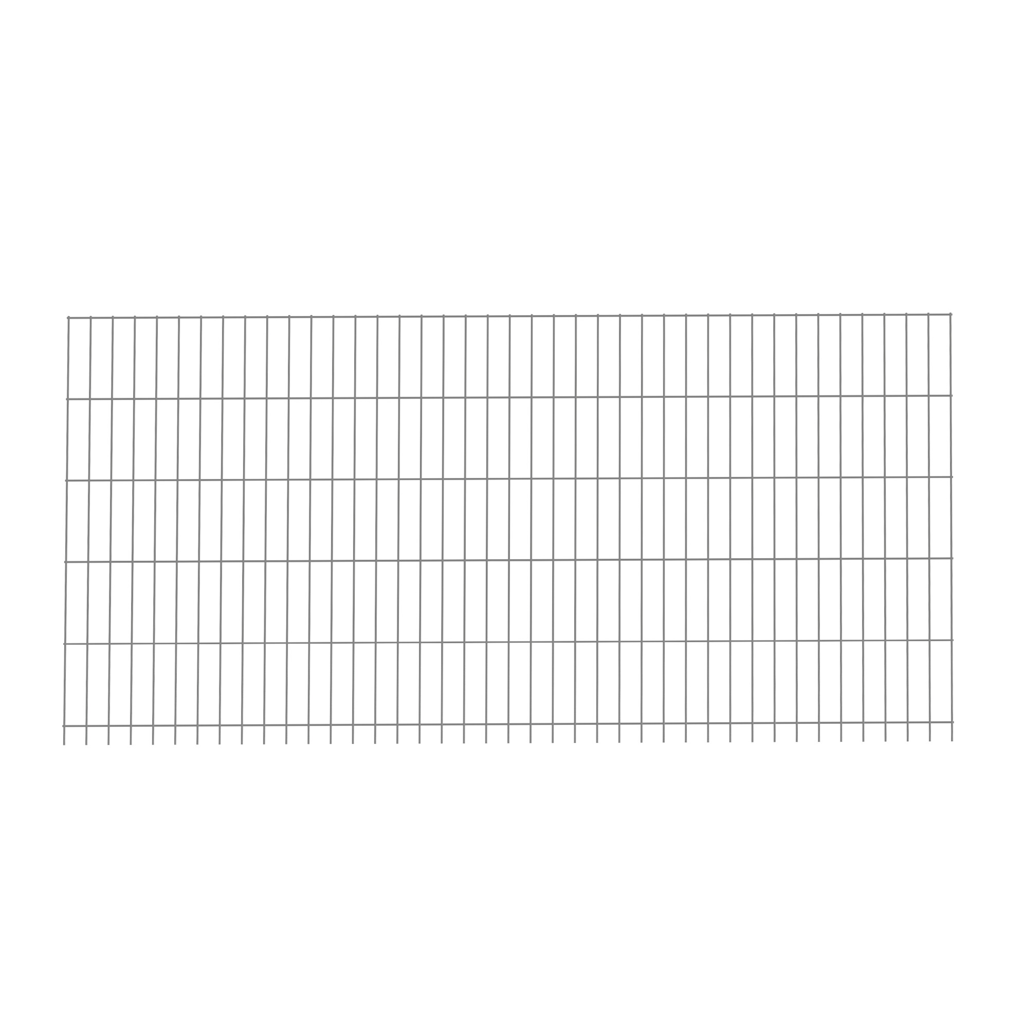 Panelhegn med dobbelttrådet 103 x 200 cm galv. NORDIC FENCE