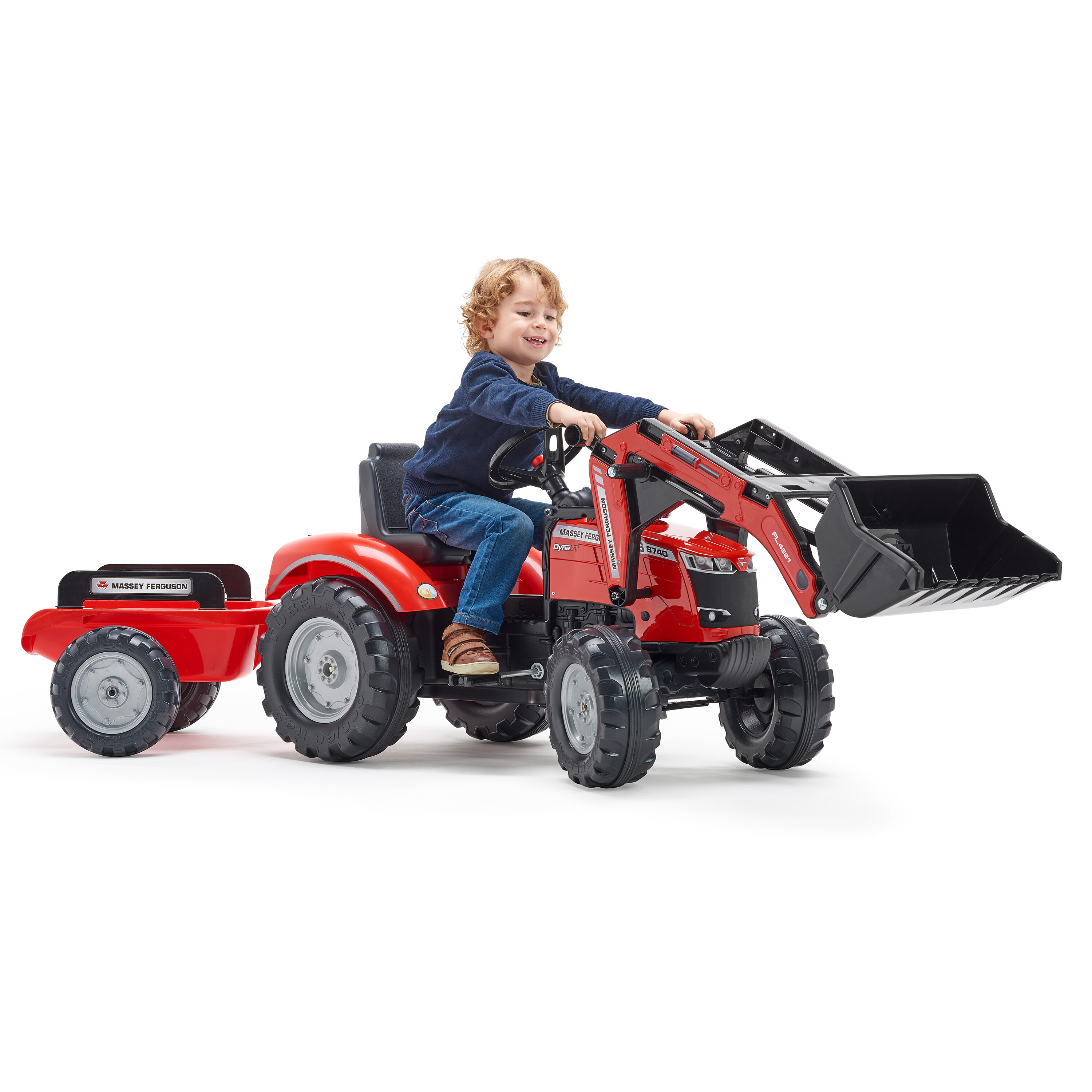 Frontlæsser med vogn FALK Massey Ferguson