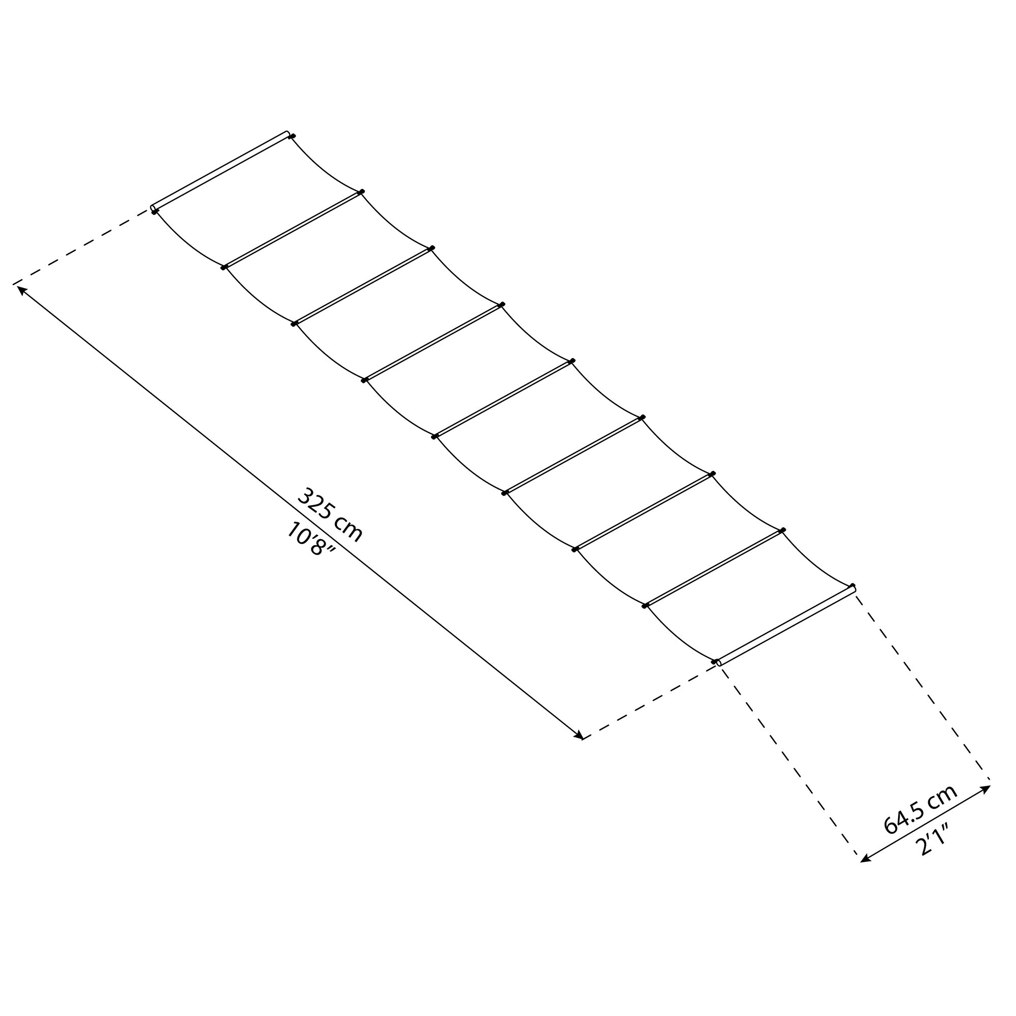 Gardiner till terrasstak Stockholm 3,4 x 3,7 m Palram - Canopia
