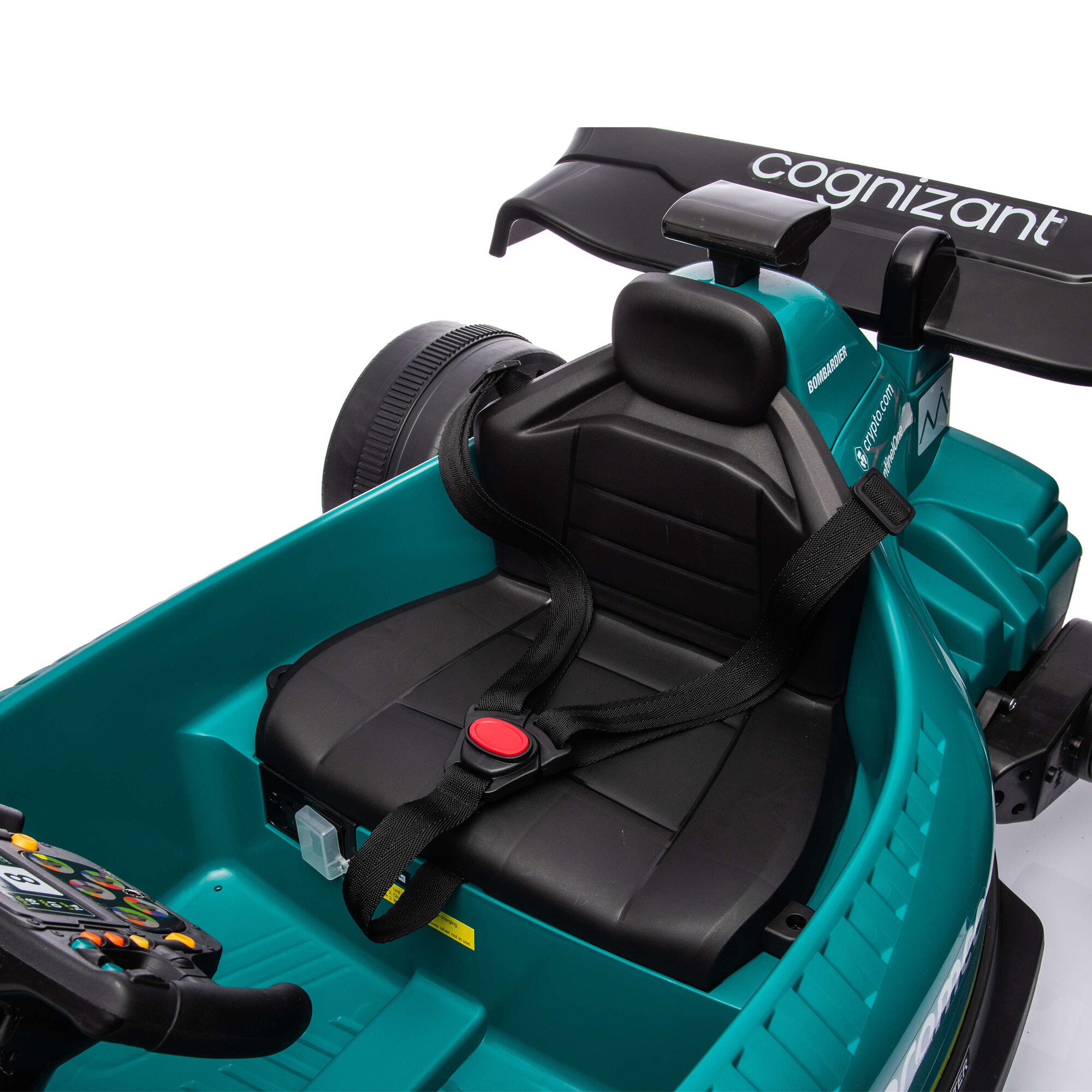 Elbil Formel 1 Aston Martin 4 x 12 motor, EVA hjul NORDIC PLAY