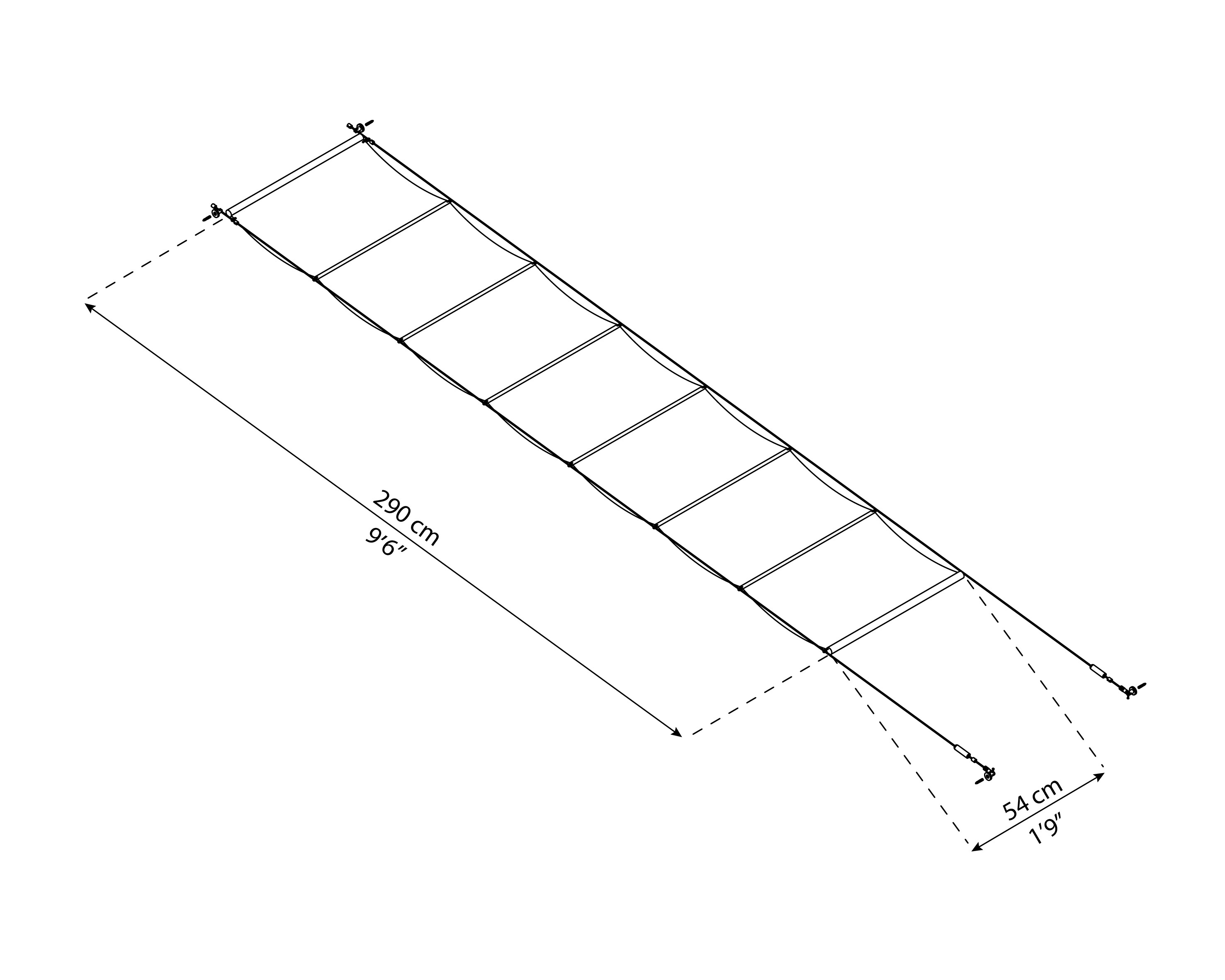 Gardiner til Feria terrasseoverdækning 16,1 m2 (3 x 5,46 m) Palram - Canopia