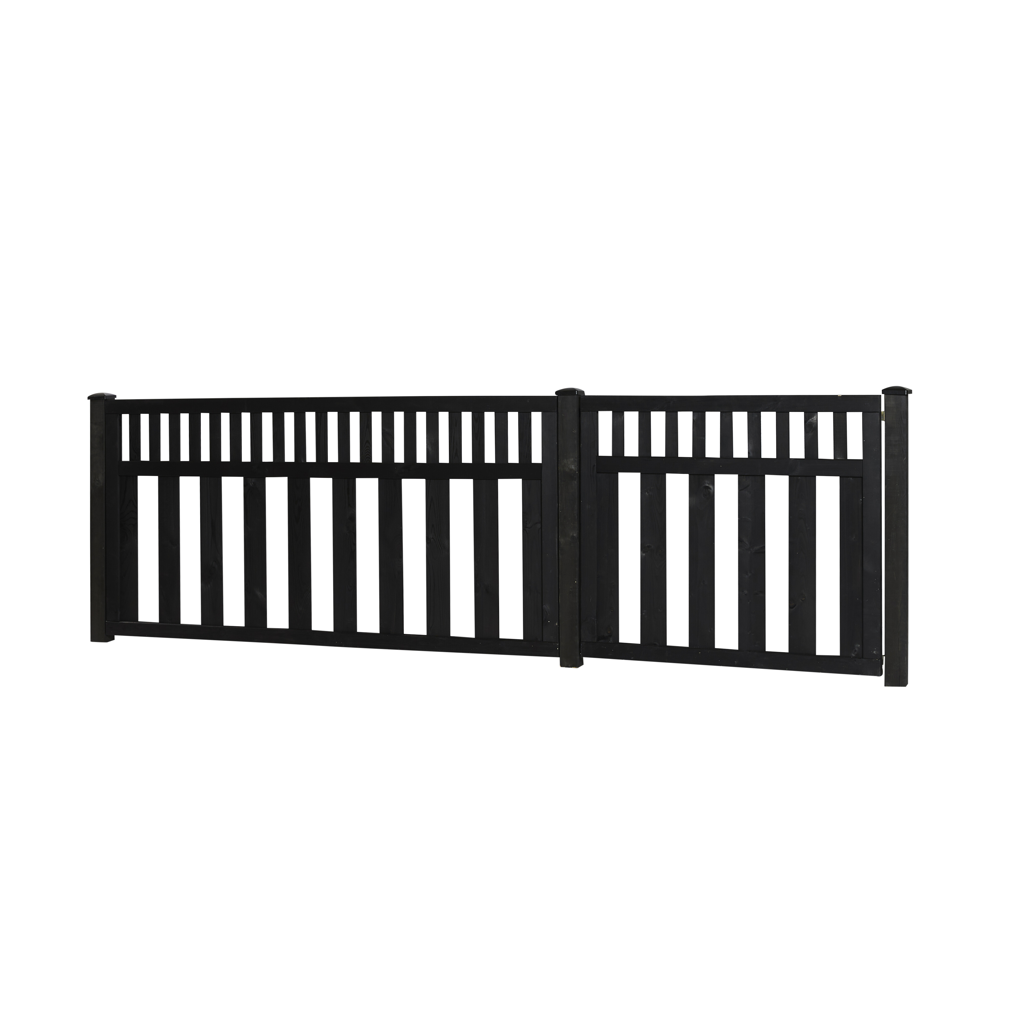 Forhavelåge 100 x 90 cm, grundmalet sort, NORDIC FENCE, Tendens