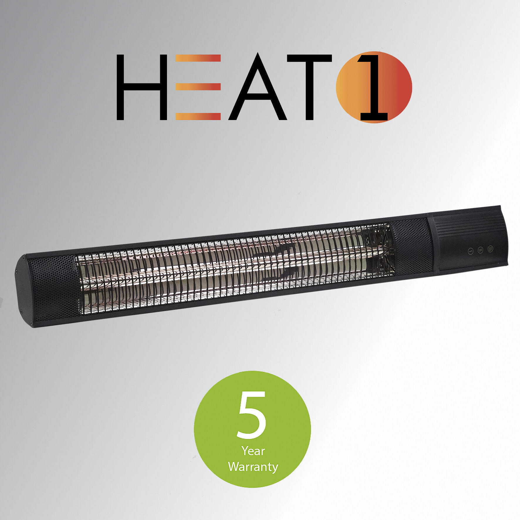 Terrassvärmare ECO pro-line 2000 W HEAT1, svart