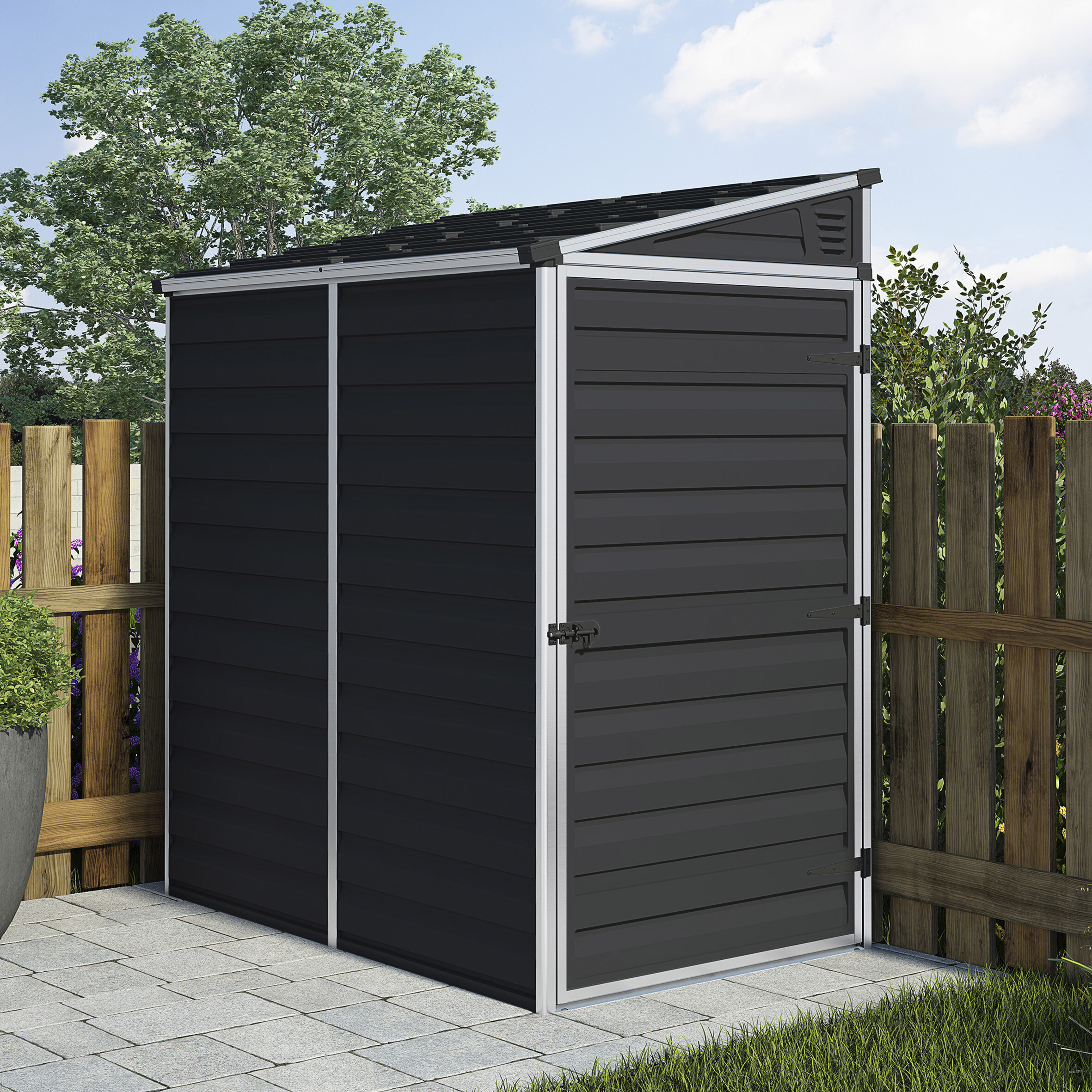 Storage cabin SKYLIGHT PENT 2.1 m2 midnight grey Palram - Canopia