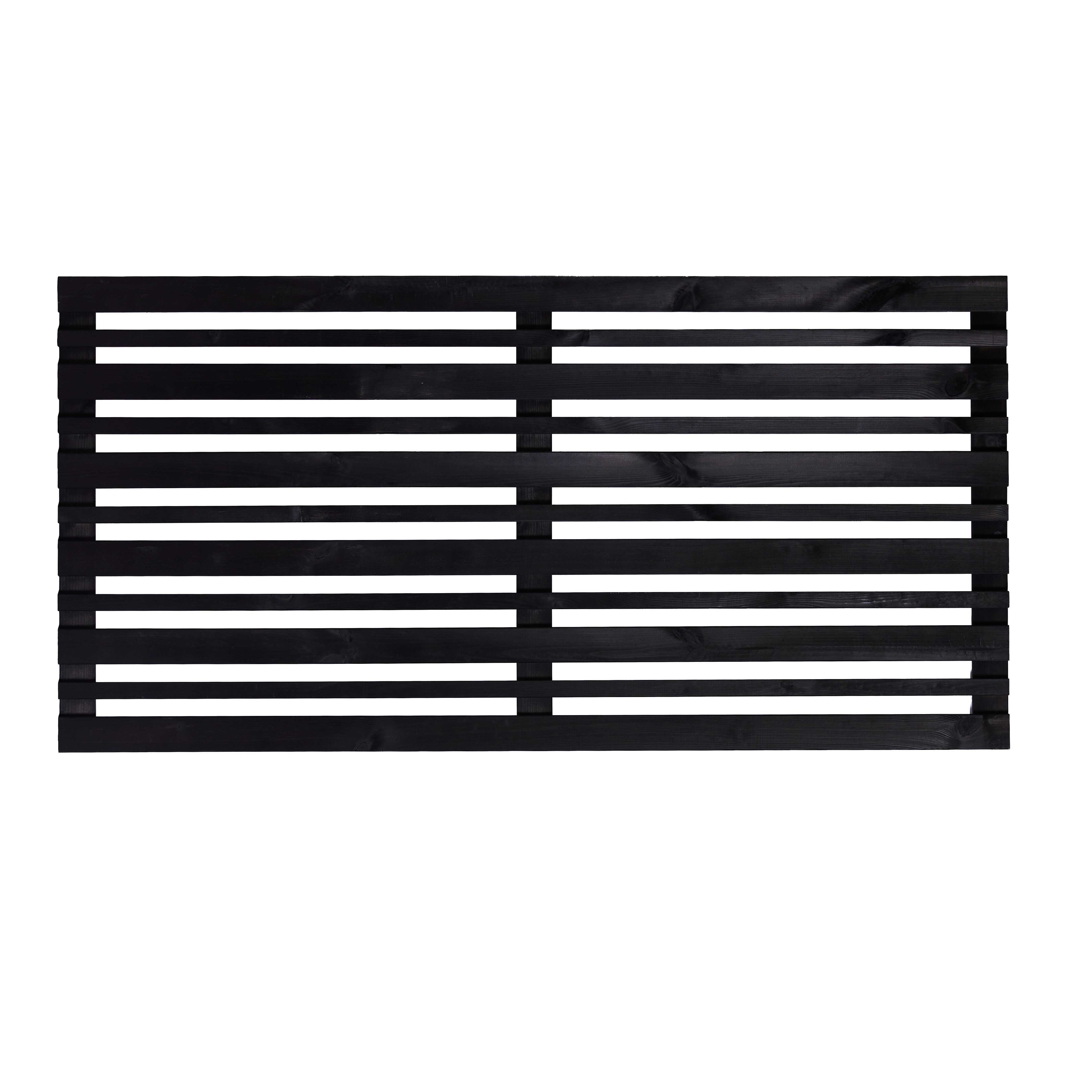 Læhegn 90 x 180 cm, sort grundmalet, NORDIC FENCE, SENSE
