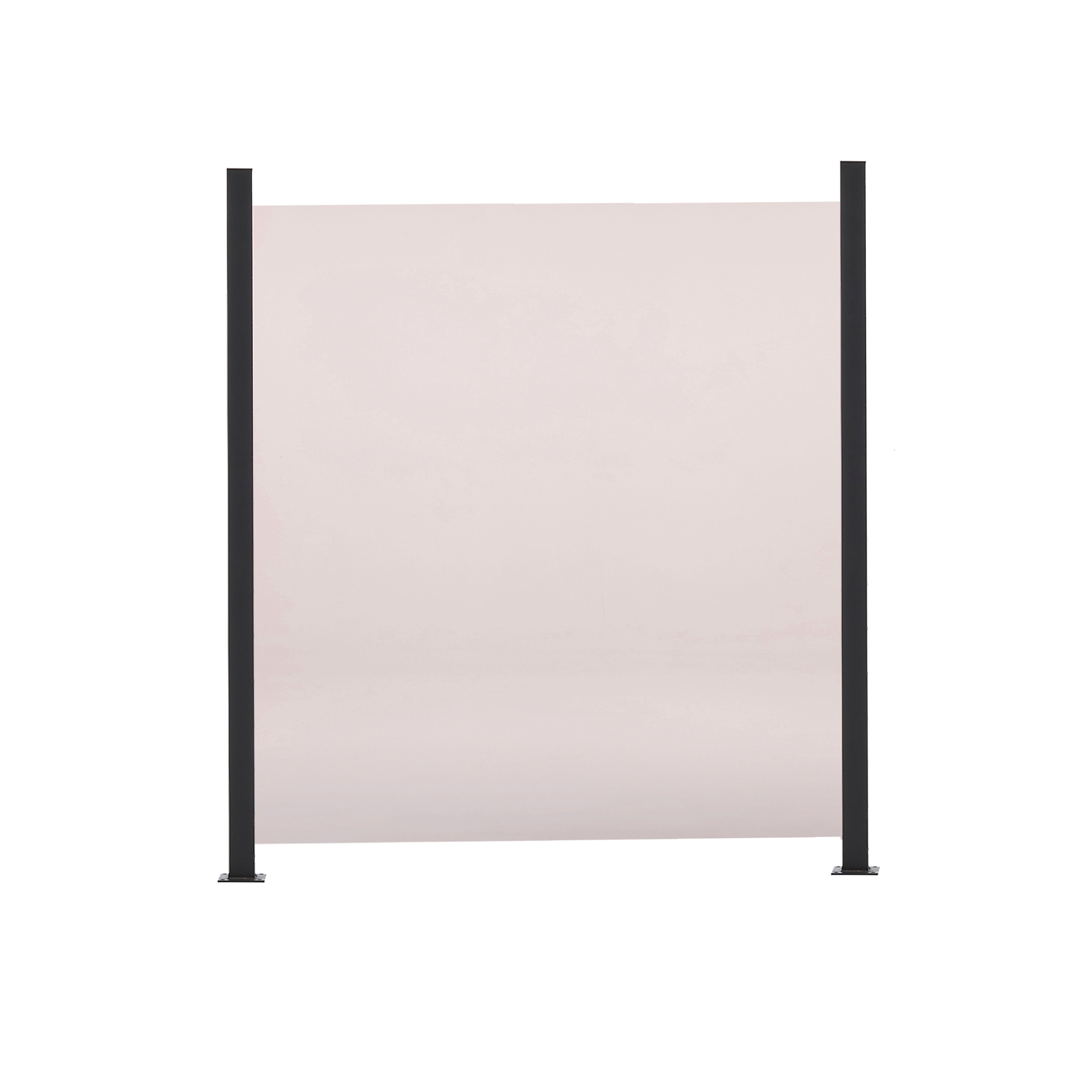 Lasipaneeliaitasetti savulasi 100 x 100 cm 3 moduulia (3 lasipaneelia ja 4 tolppaa) HORTUS