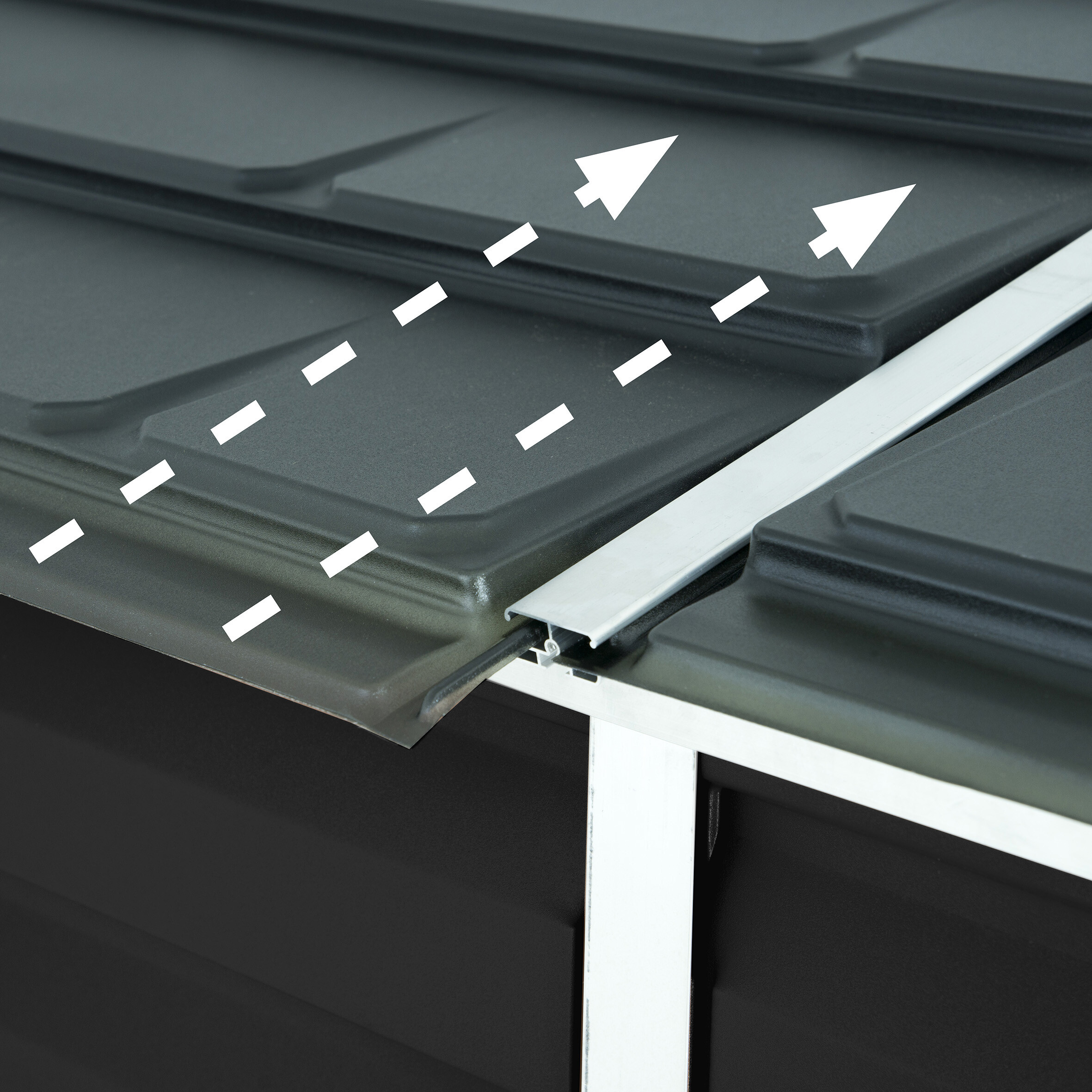 Storage cabin SKYLIGHT PENT 2.1 m2 midnight grey Palram - Canopia