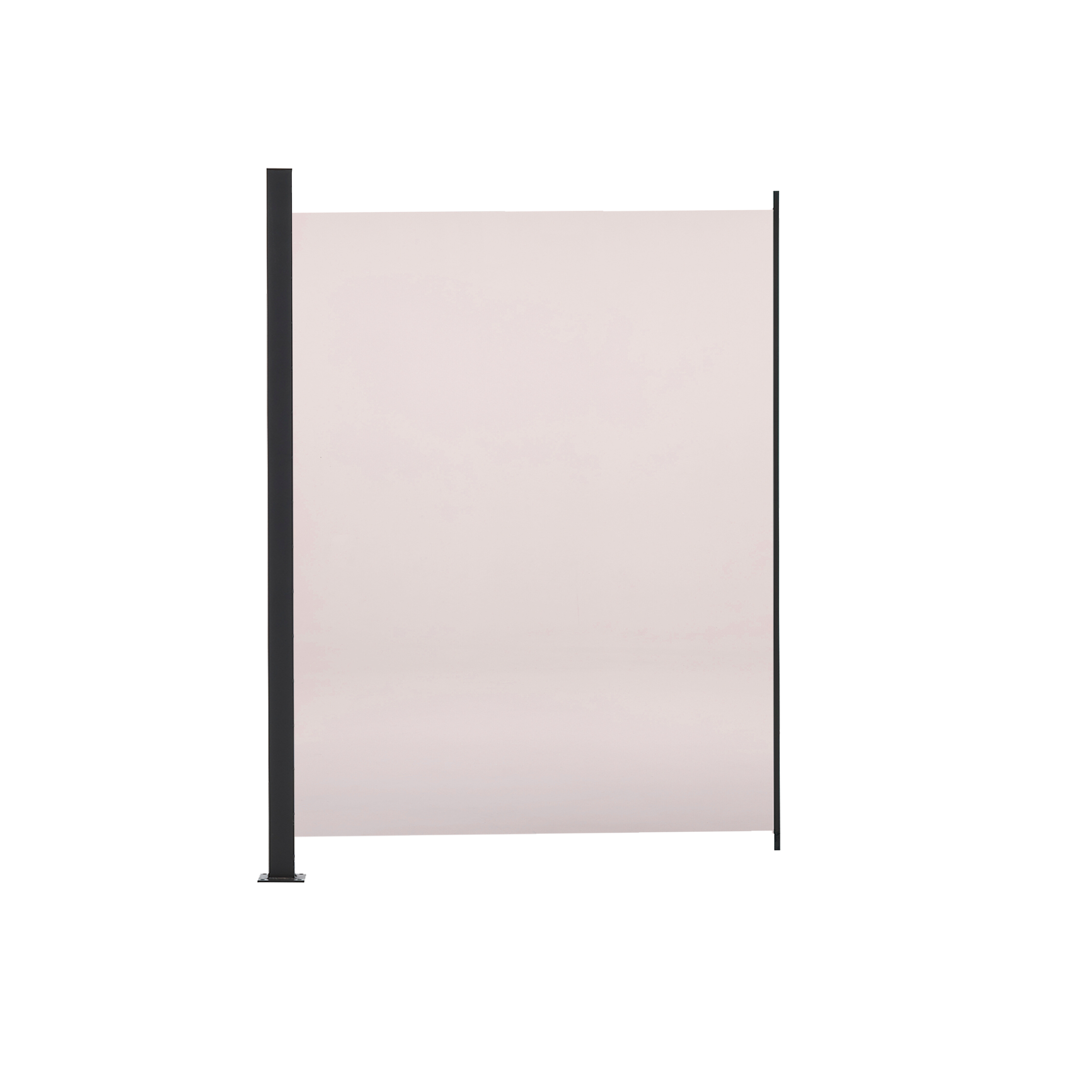 Glashegnspakke røgfarvet 80 x 100 cm, 1 modul + 1 stolpe HORTUS