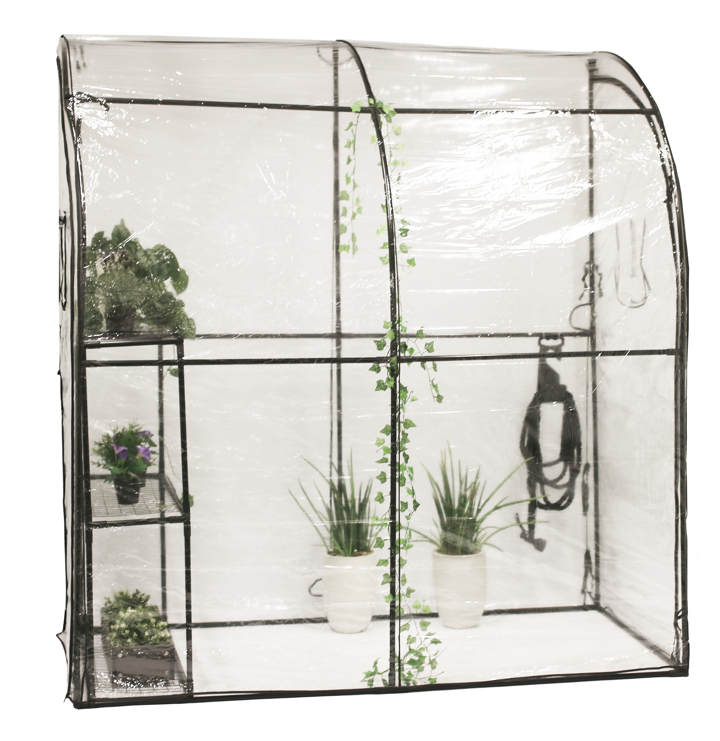 Väggväxthus plast 215 x 100 x 200 cm HORTUS