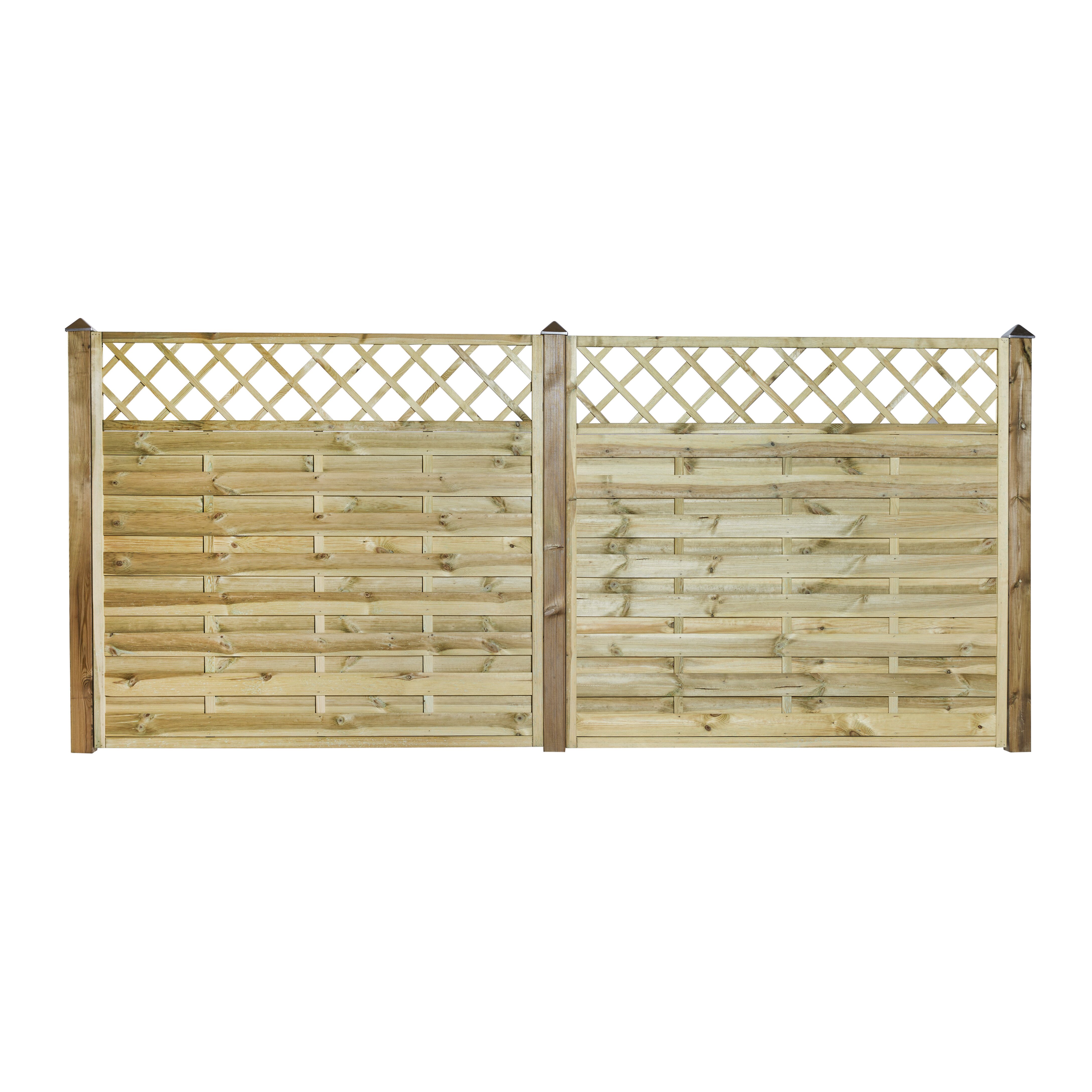 Tæthegn med Espalier 180 x 165 cm, trykimprægneret, NORDIC FENCE, SOLID