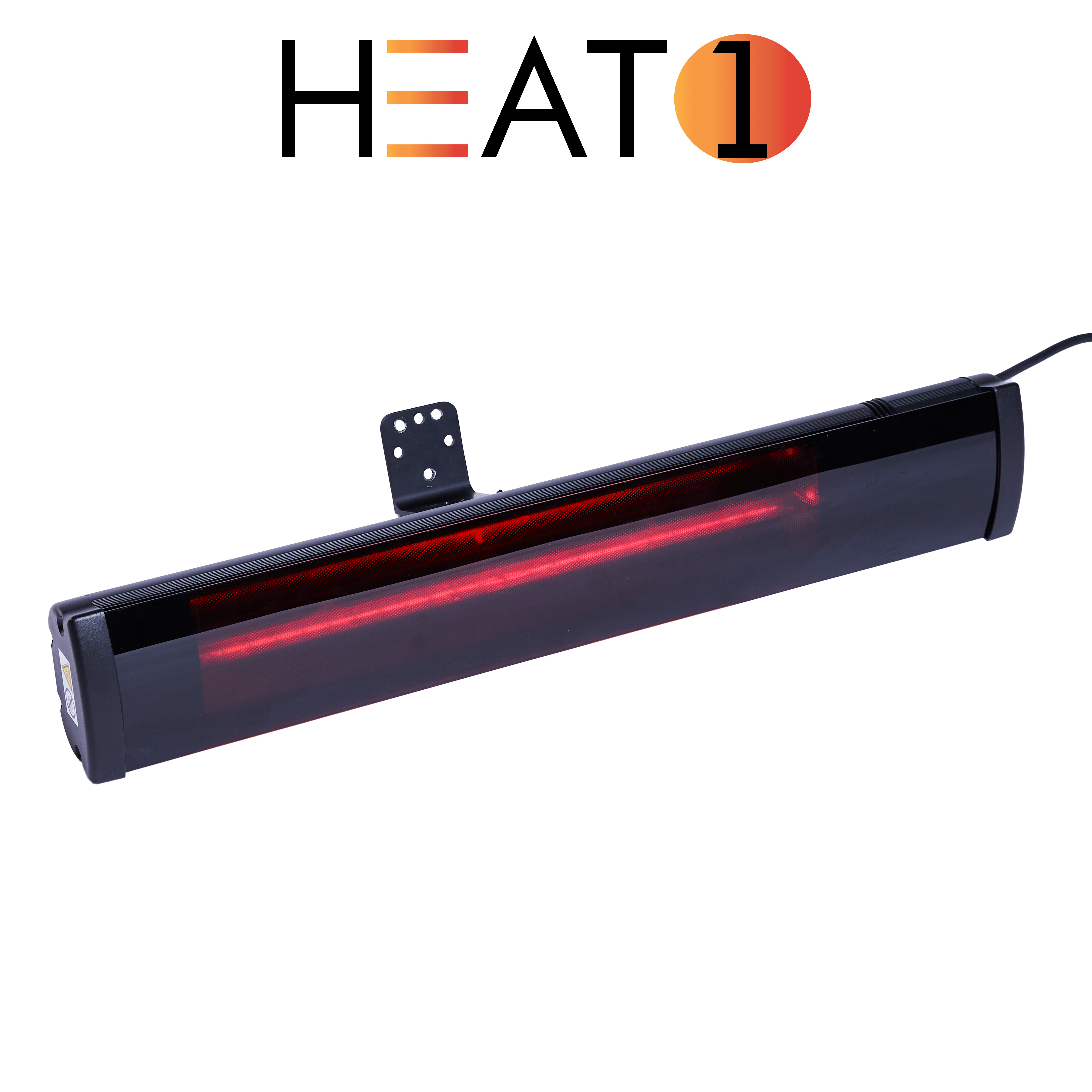 Terrassevarmer ECO pro-line 2000W glasfront sort HEAT1