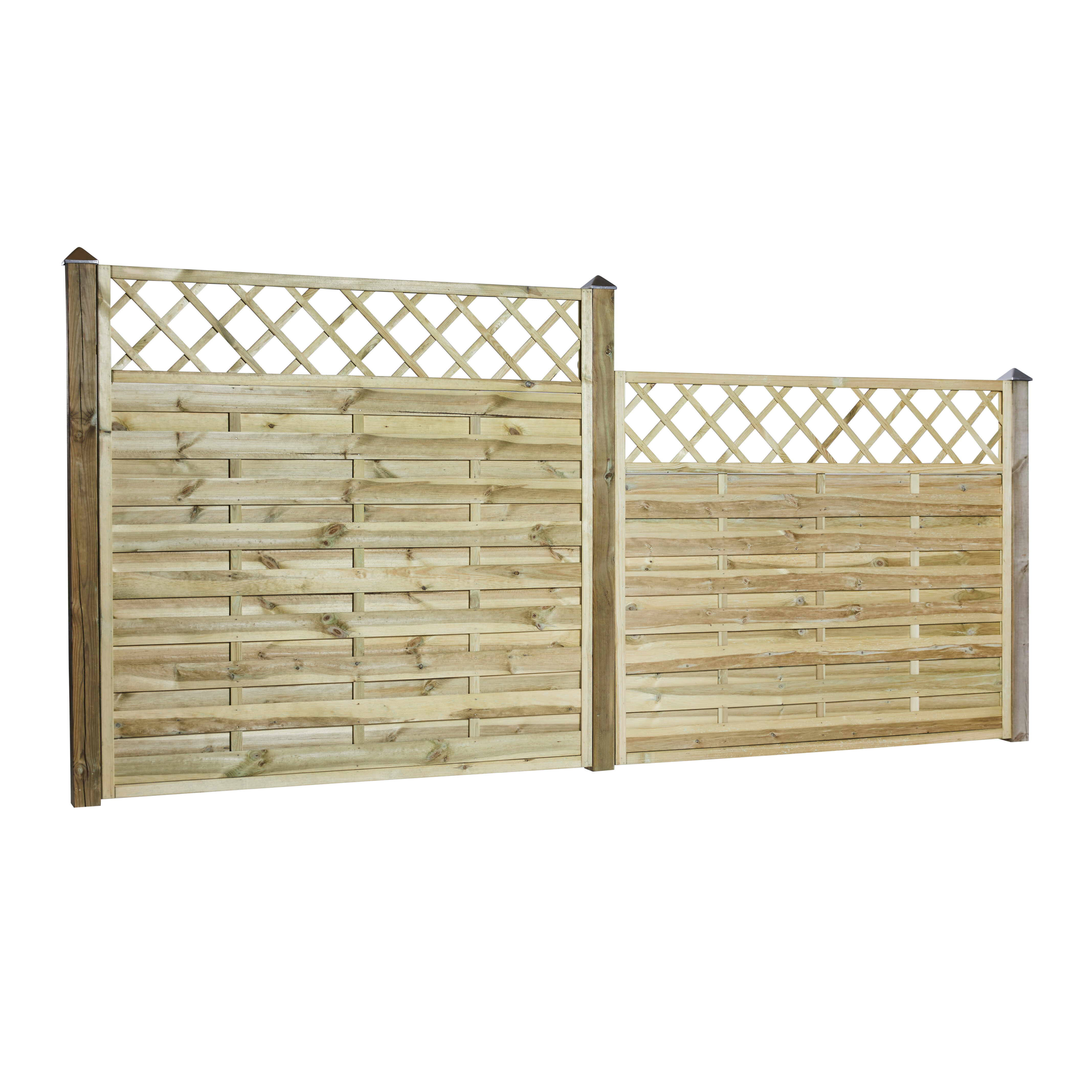 Tæthegn med Espalier 180 x 180 cm, trykimprægneret, NORDIC FENCE, SOLID