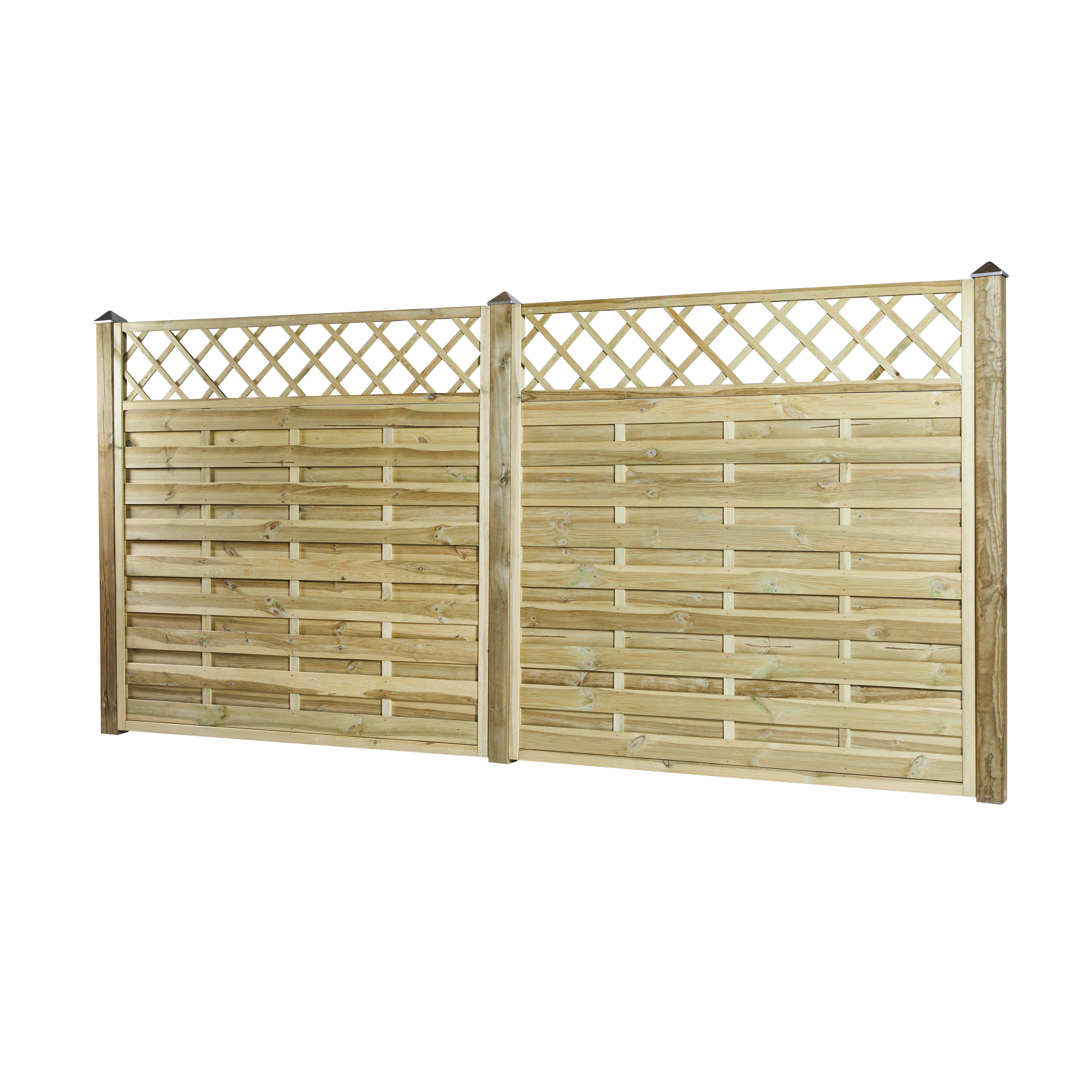 Tæthegn med Espalier 180 x 180 cm, trykimprægneret, NORDIC FENCE, SOLID