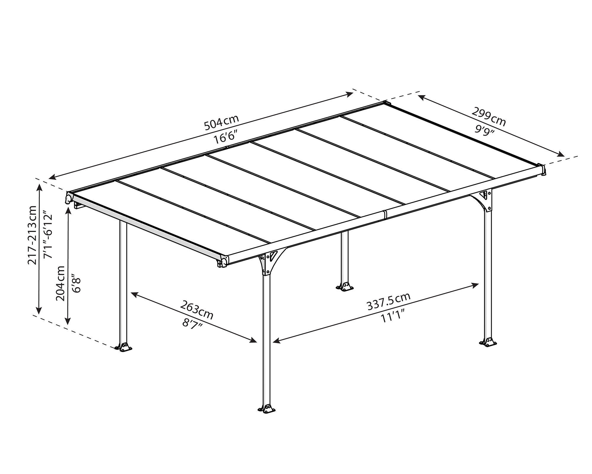 Carport Verona 5000 Palram - Canopia